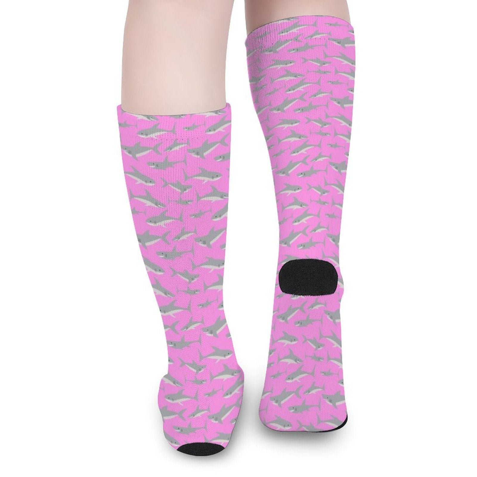 Pink Sharks Prined socks Gifts for Men Women