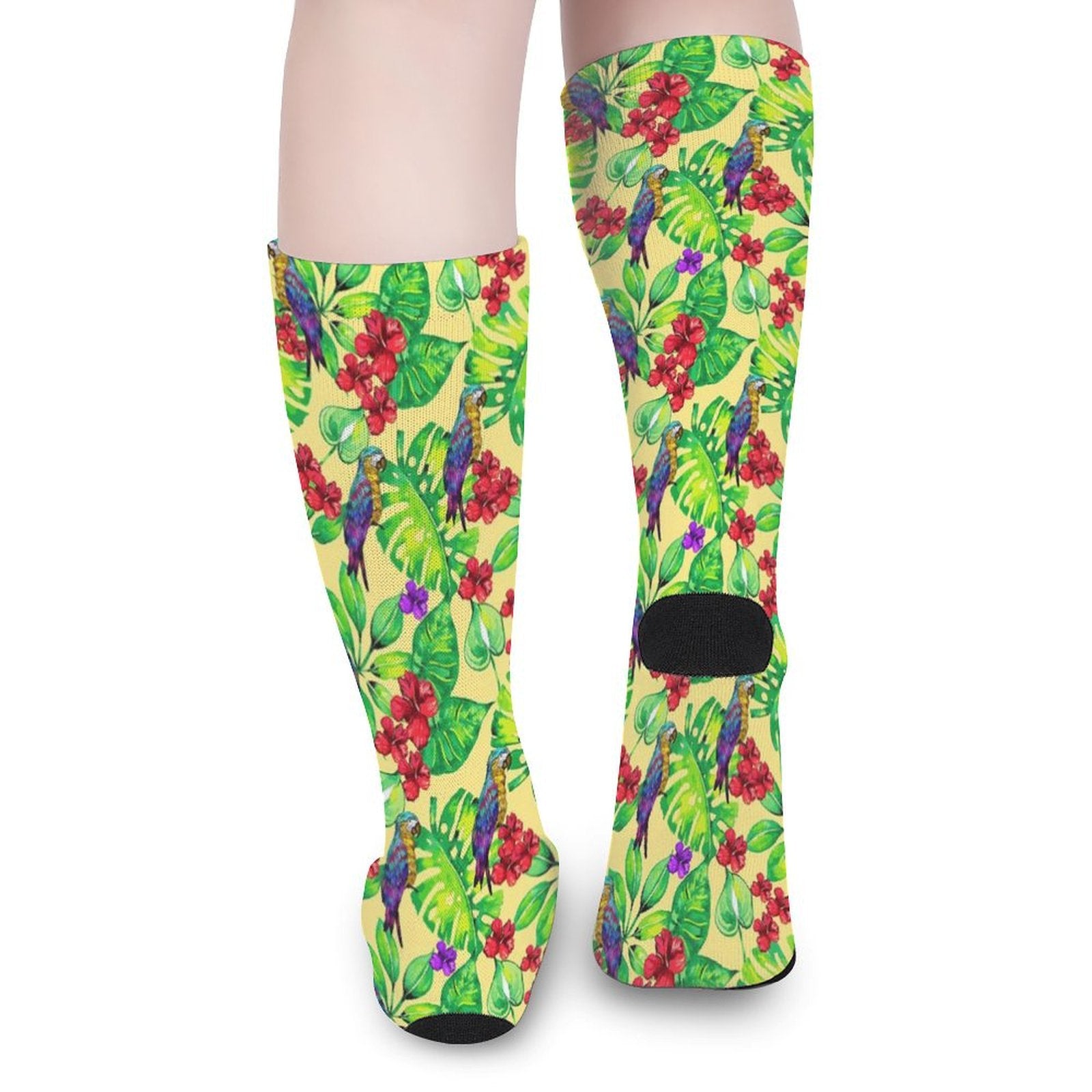 Toucan tropical flowers Prined socks Gifts for Men Women