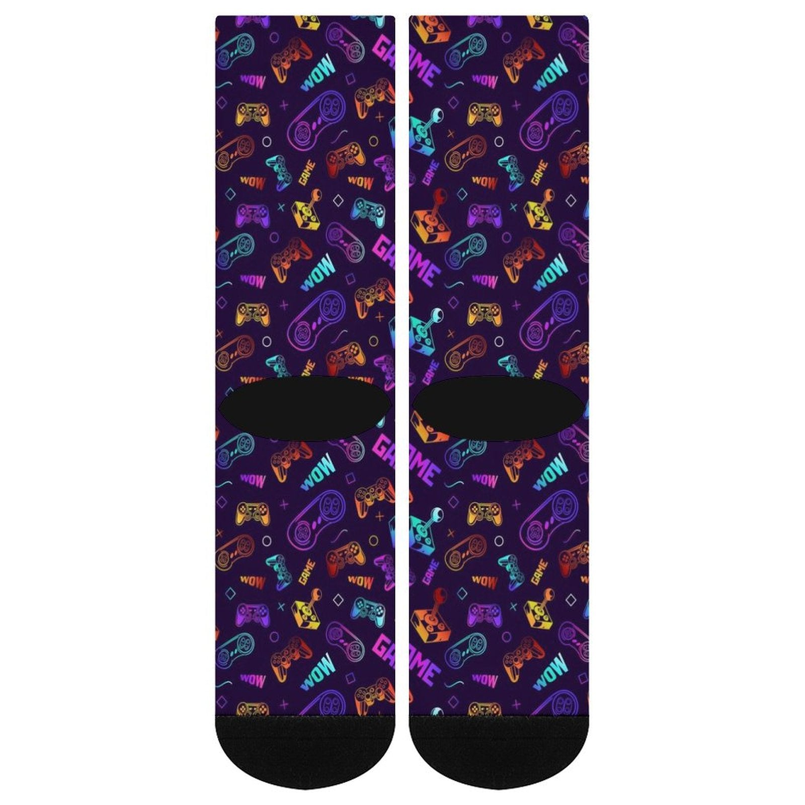 neon gamepad Prined socks Gifts for Men Women