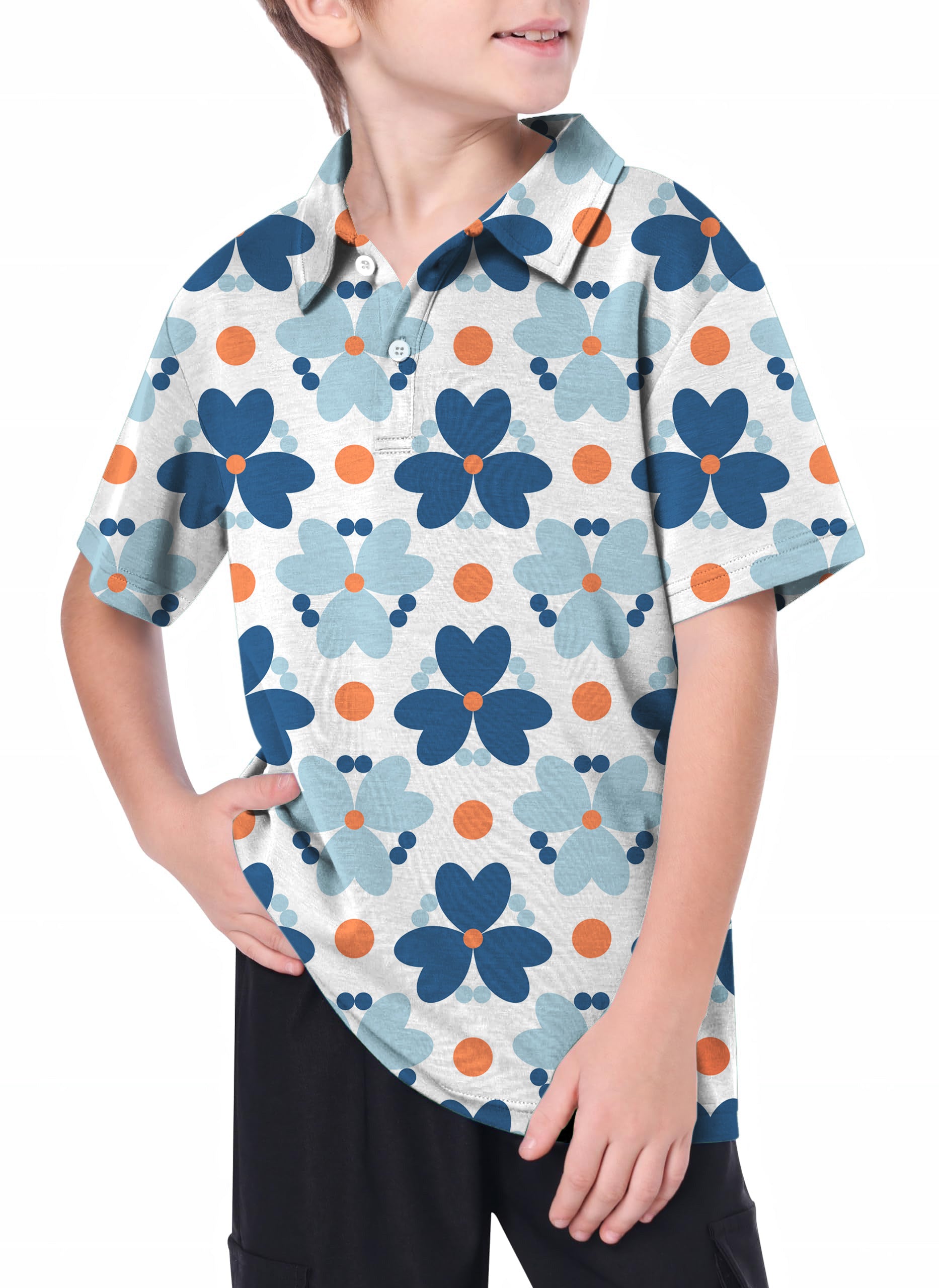 Youth Modern Golfer Golf Polo