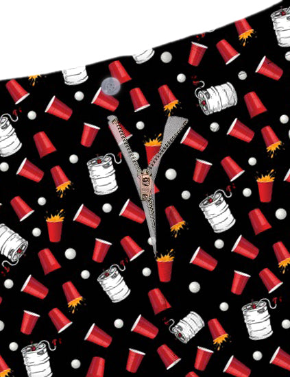 Men Kegs & Cups Golf Shorts