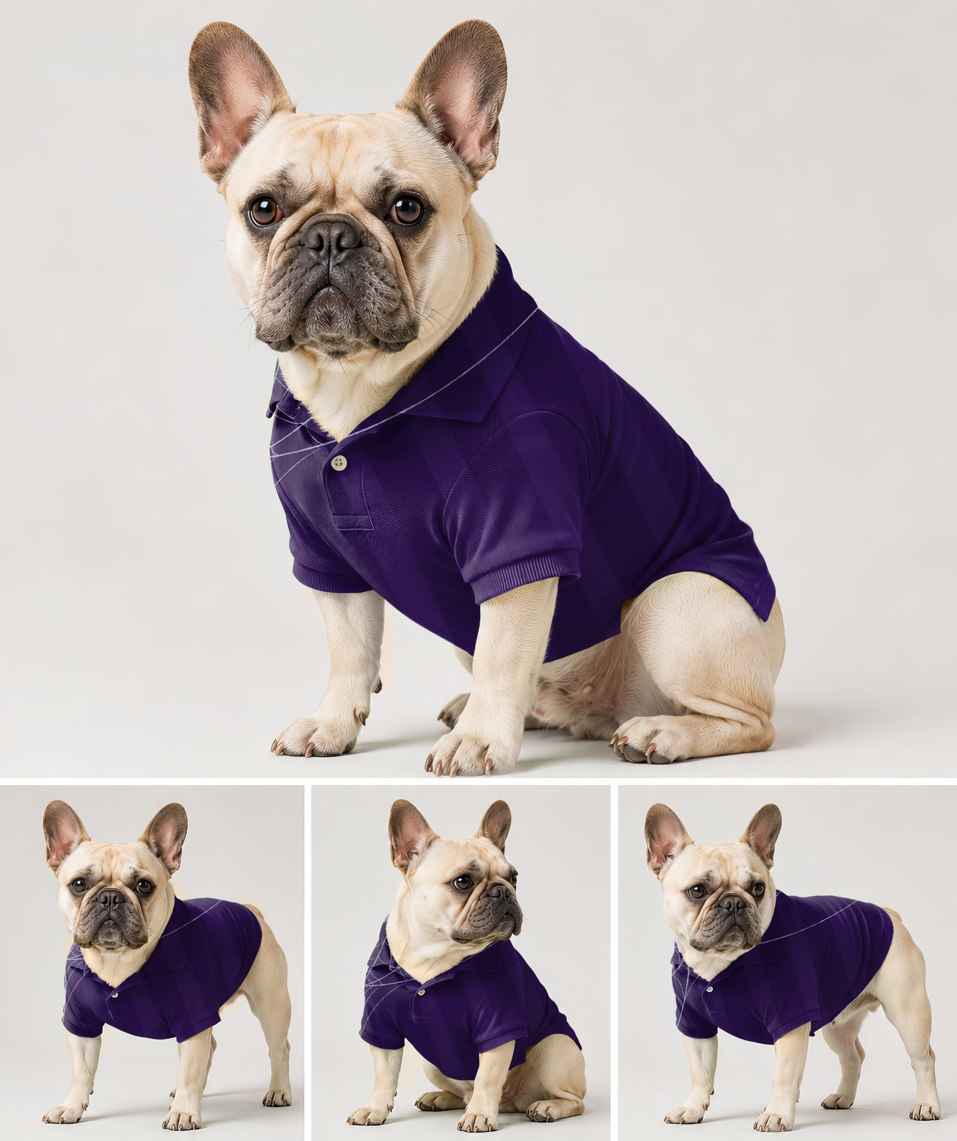 Dog's Halloween purple spiderweb Golf Polo
