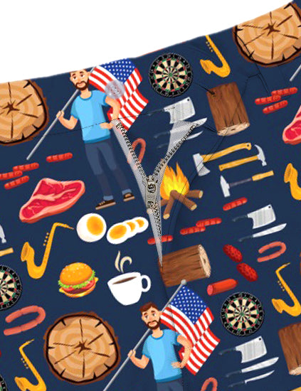 Men American Dream Golf Shorts