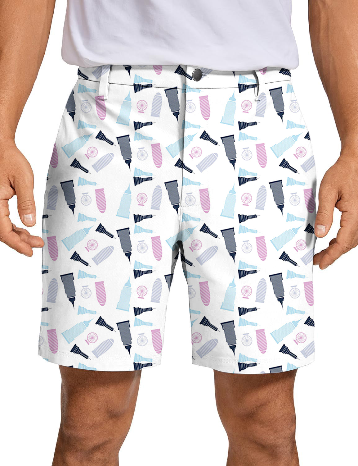 Men limited edition Empire State Building Golf Shorts