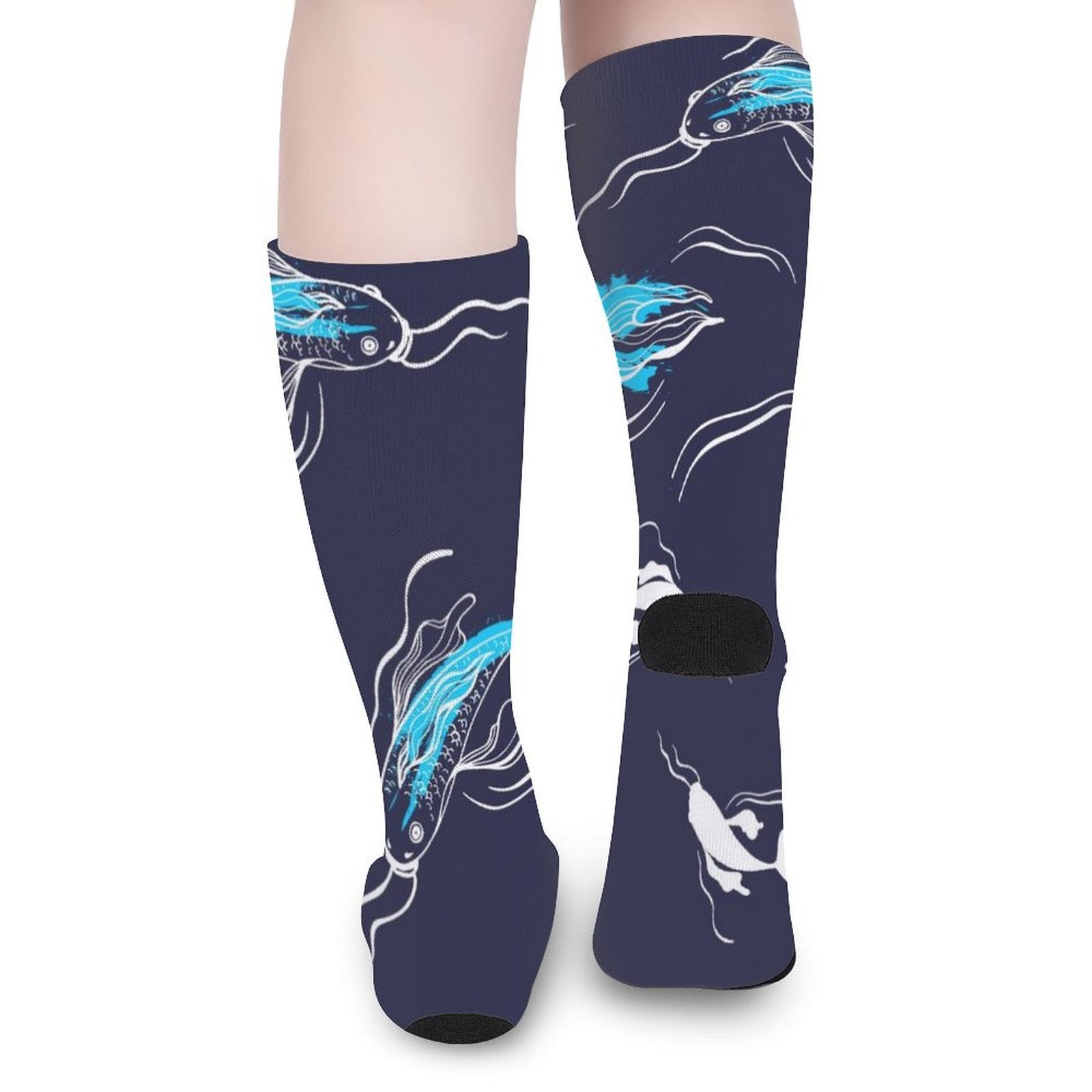 Diamond Accents Fish Prined socks Gifts for Men Women