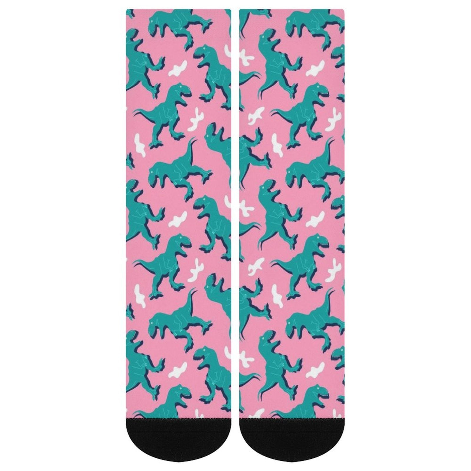 Green Dinosaur Prined socks Gifts for Men Women