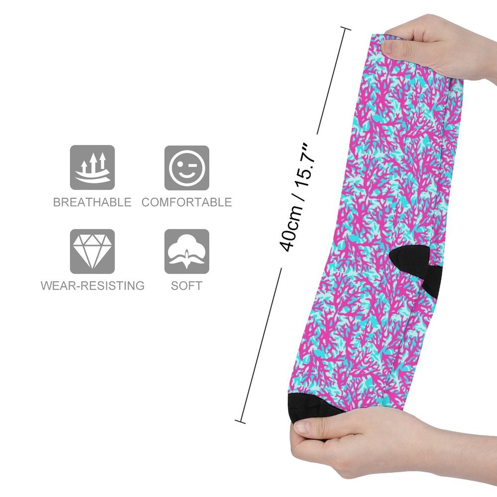Coral Reef Prined socks Gifts for Men Women