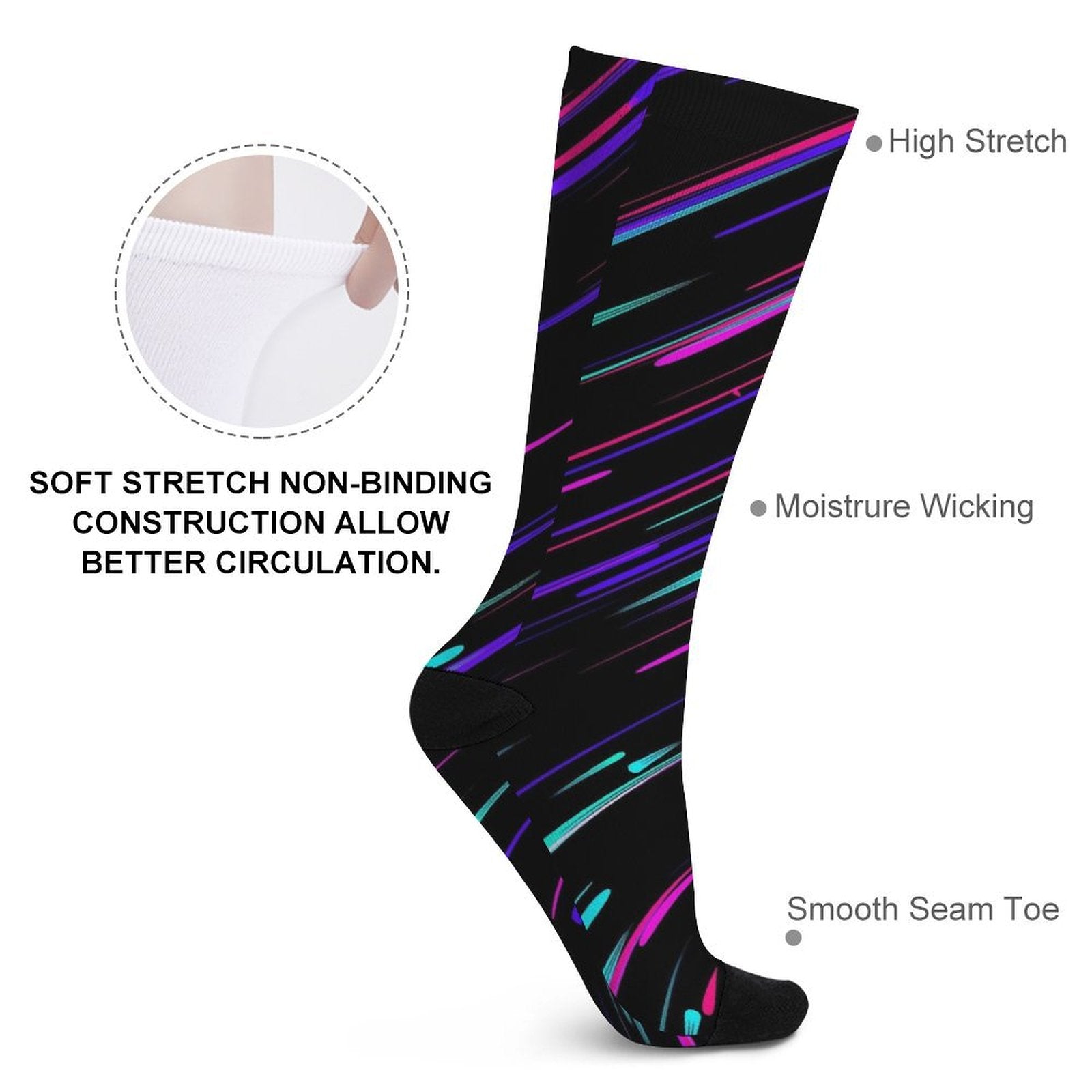 Shooting Stars Prined socks Gifts for Men Women
