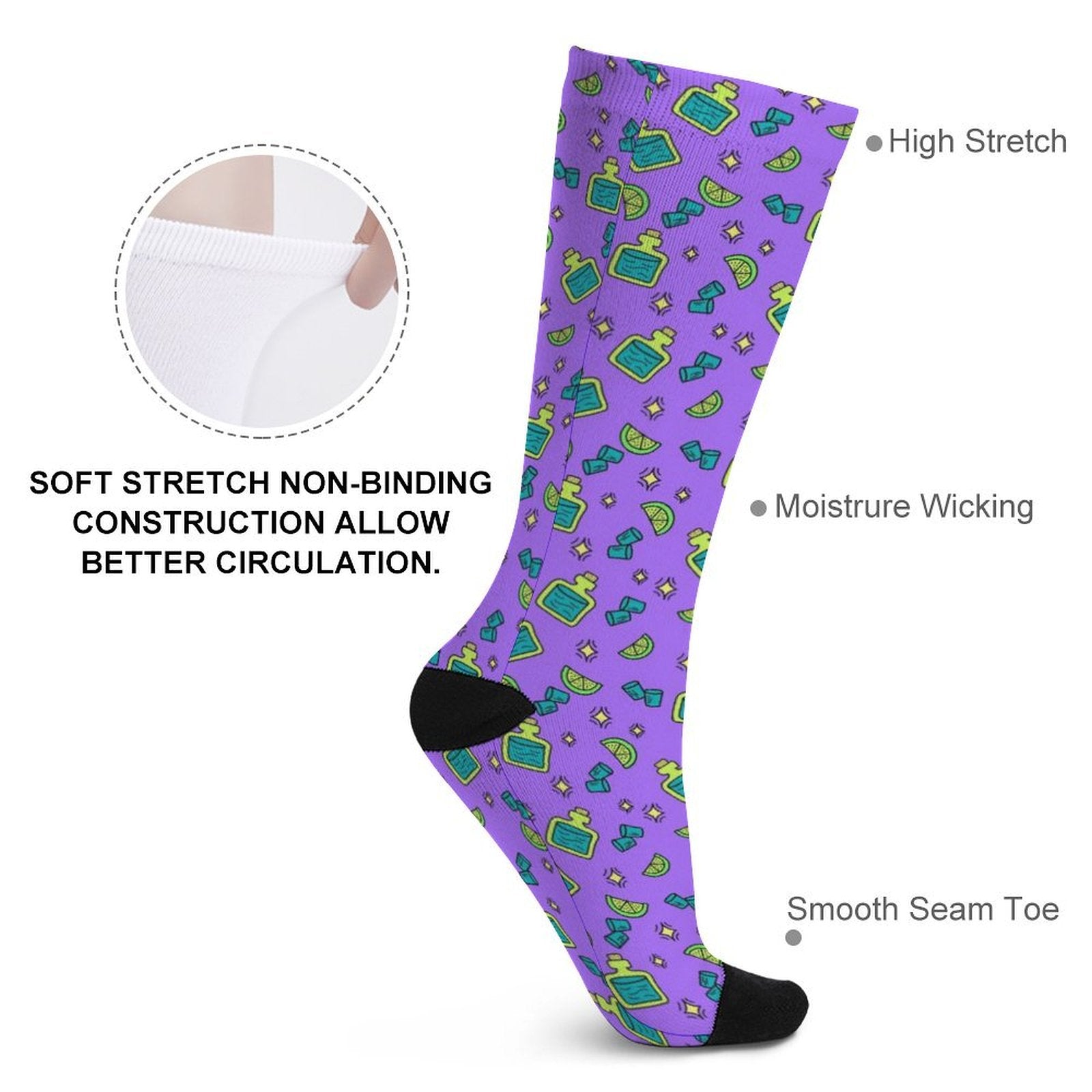 Shots Prined socks Gifts for Men Women
