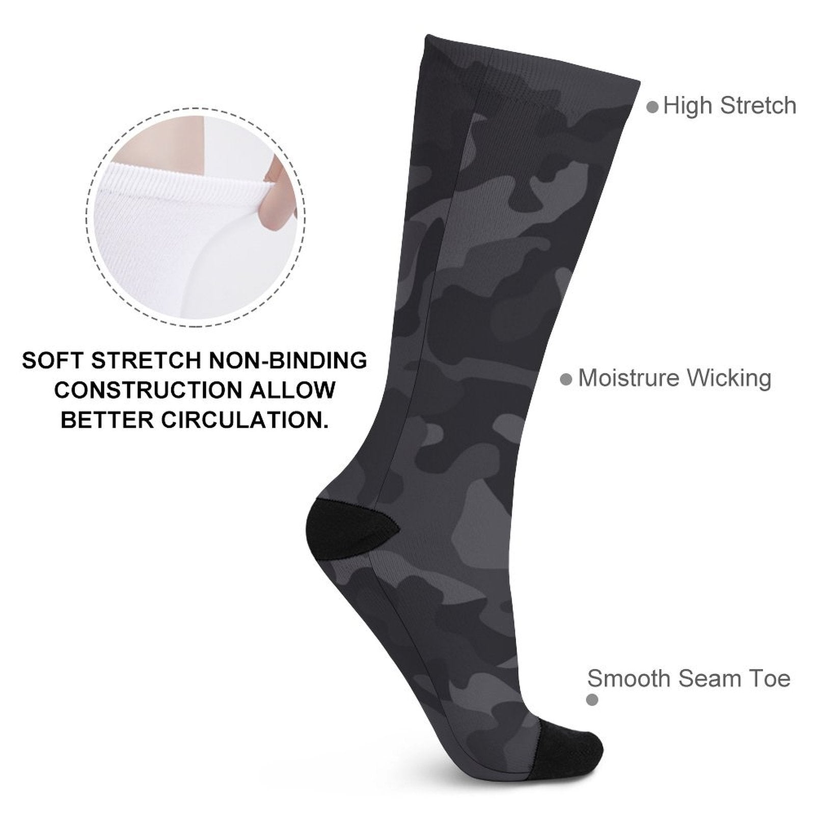 Ghost Camo Prined socks Gifts for Men Women