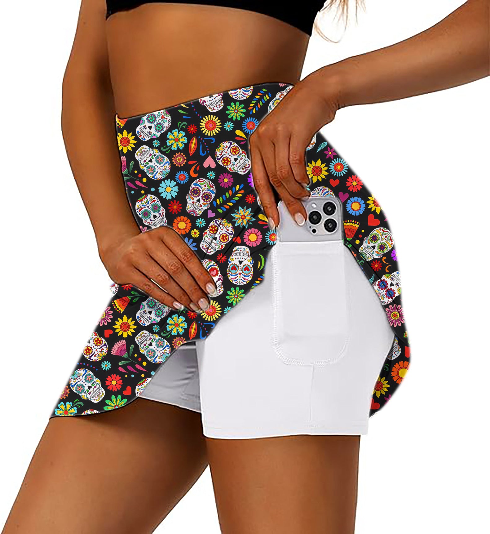 FIESTA FEELING Women's Athletic Golf Skorts Flared Skirts