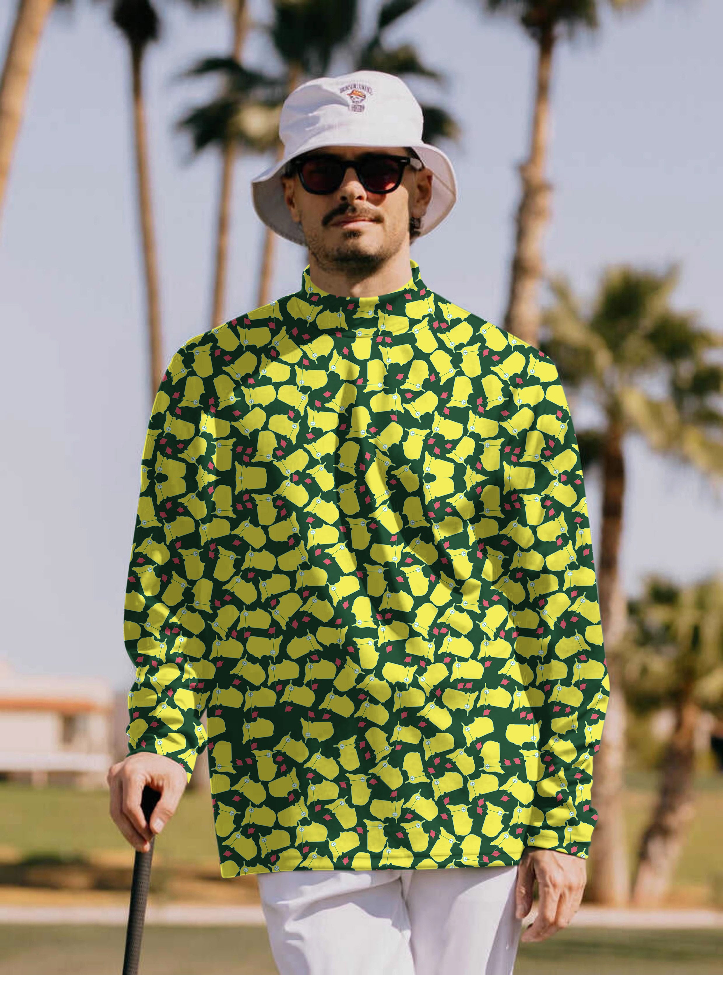 Men's Augusta Pullover High neck Long/Short sleeve T-Shirt