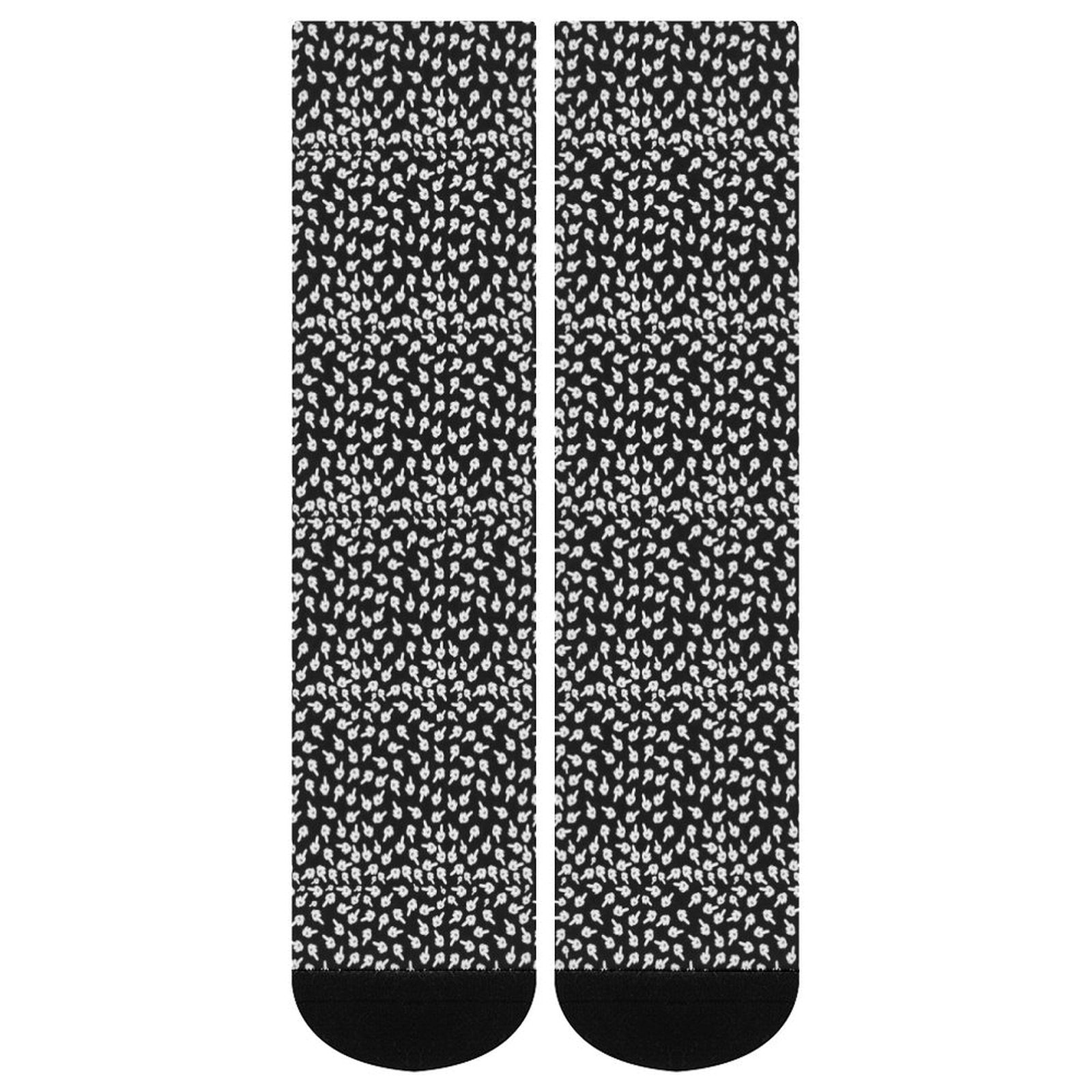 Middle Finger Prined socks Gifts for Men Women