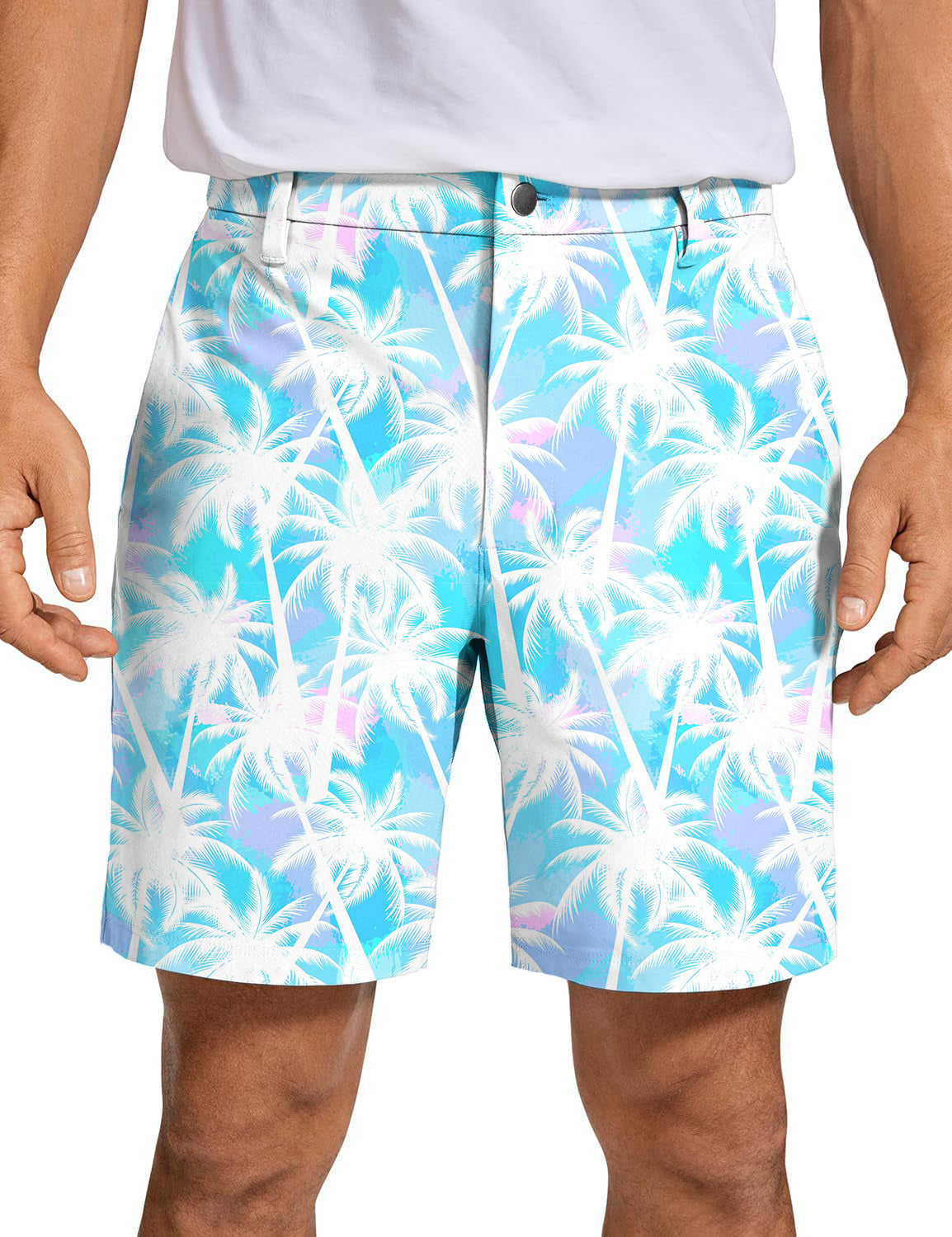 Men's Jungle coconut trees Golf Shorts