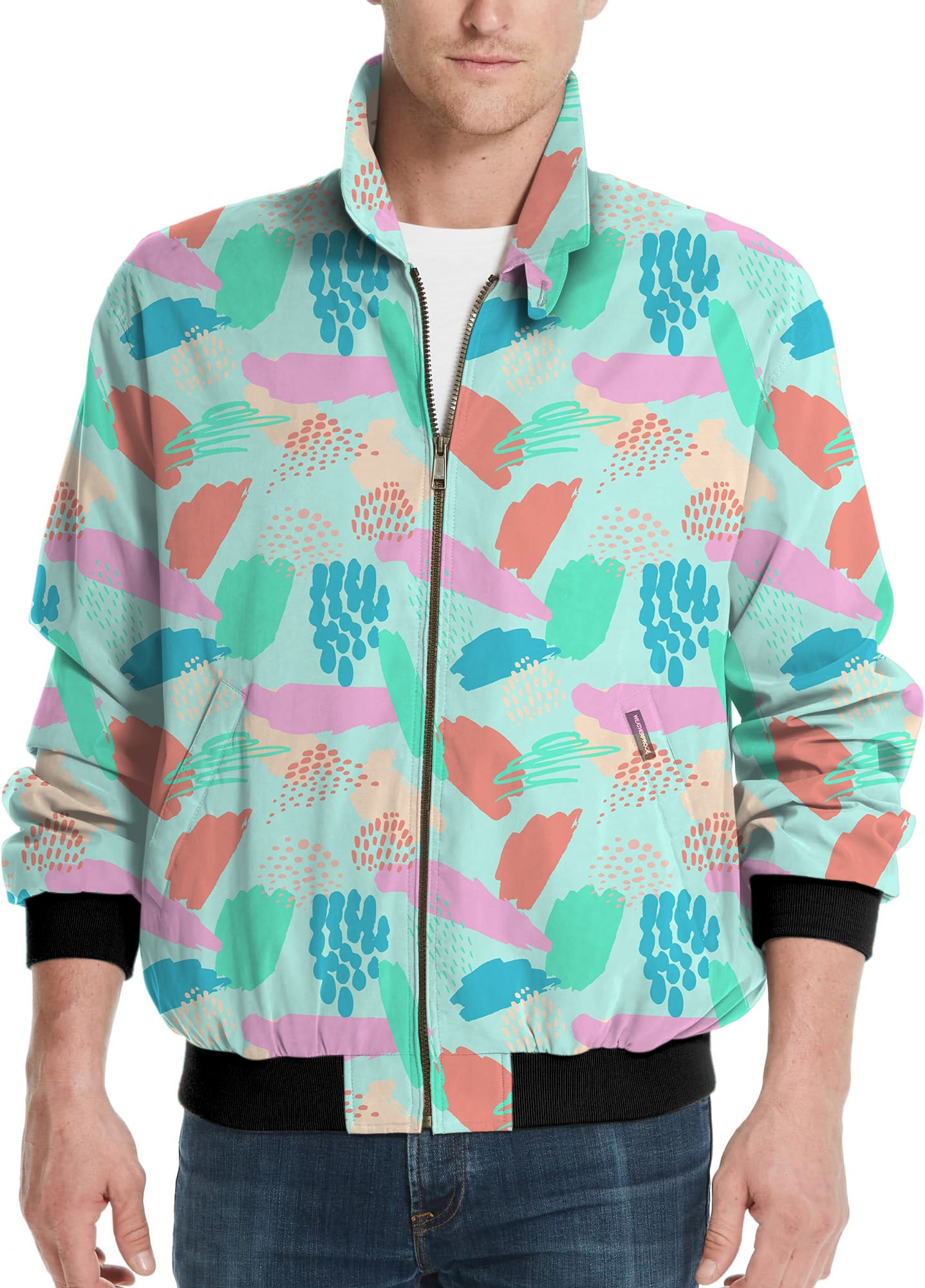 Graffiti-Men's Golf Windbreaker Light Jacket