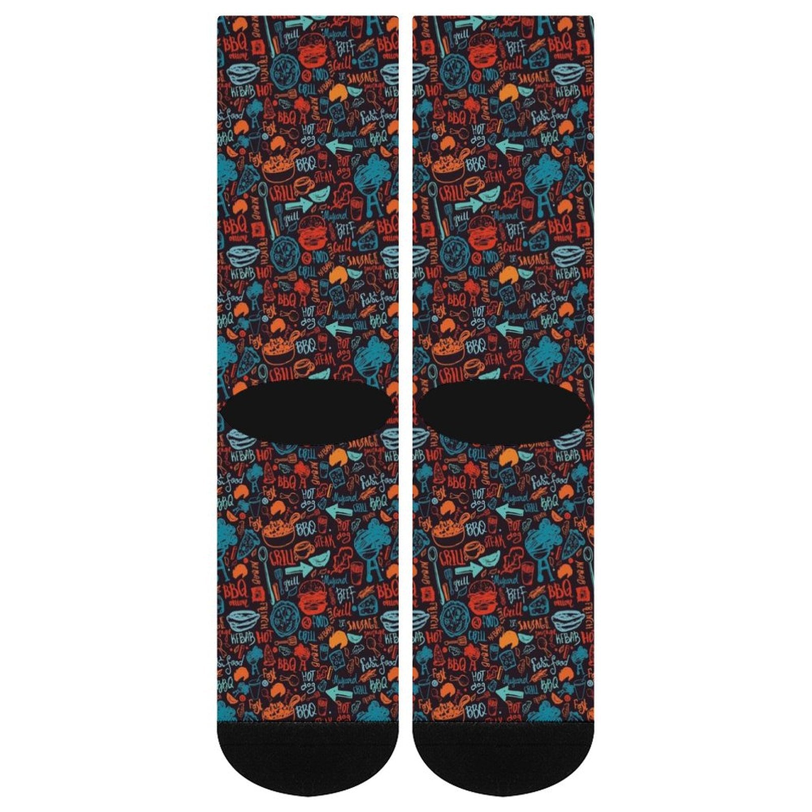 Sunday BBQ Prined socks Gifts for Men Women