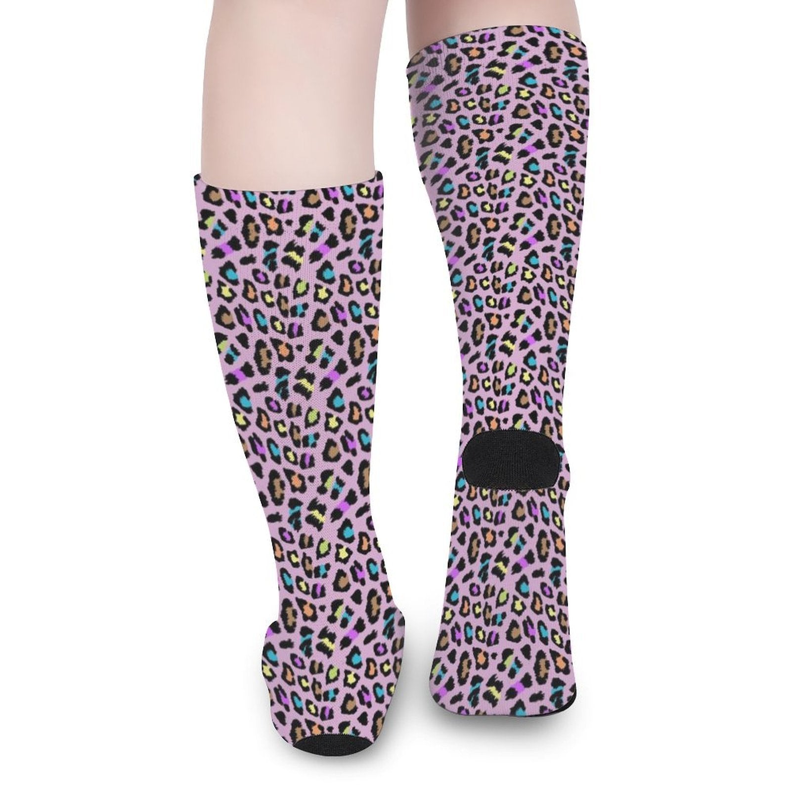 Leopards of color Prined socks Gifts for Men Women