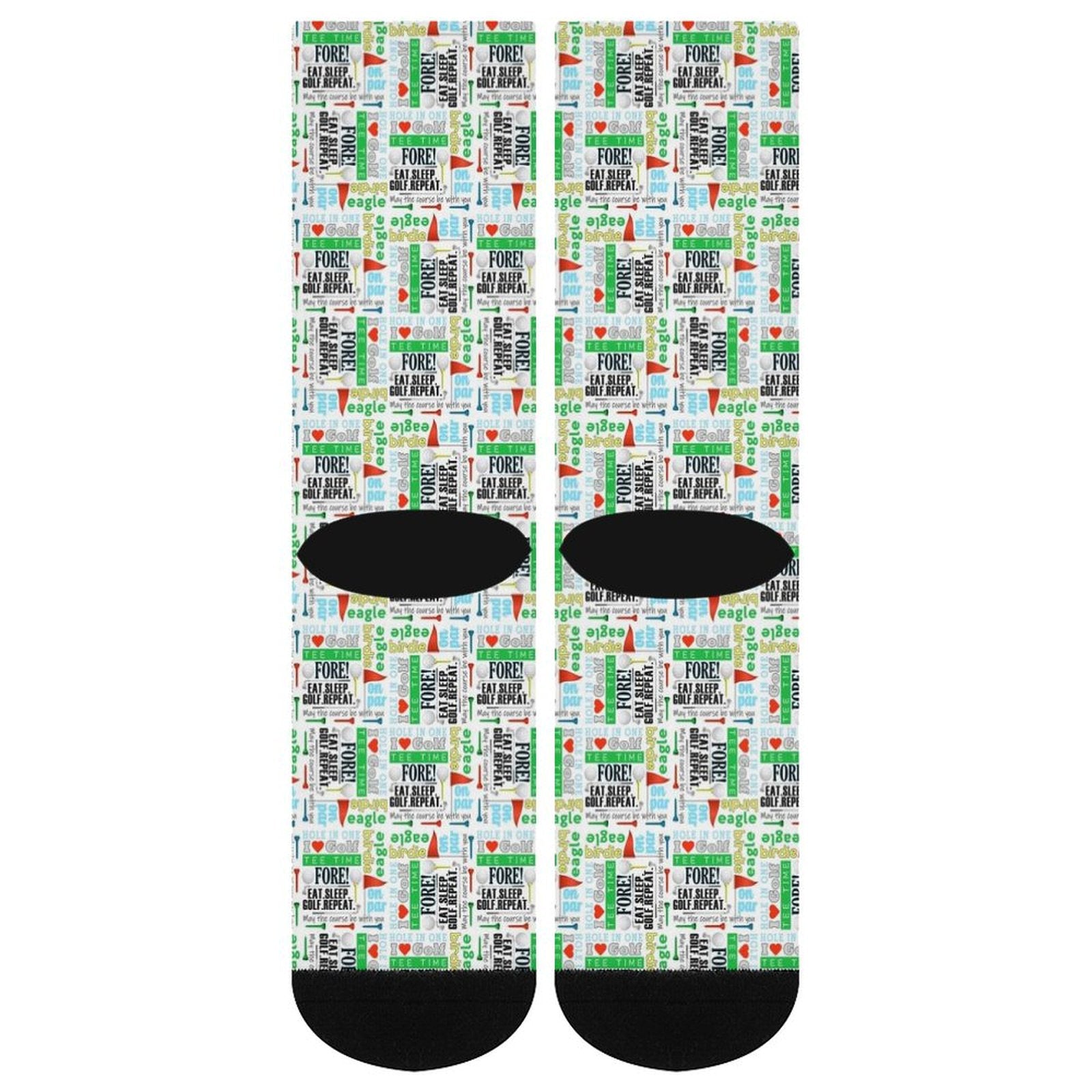 I love golf Prined socks Gifts for Men Women