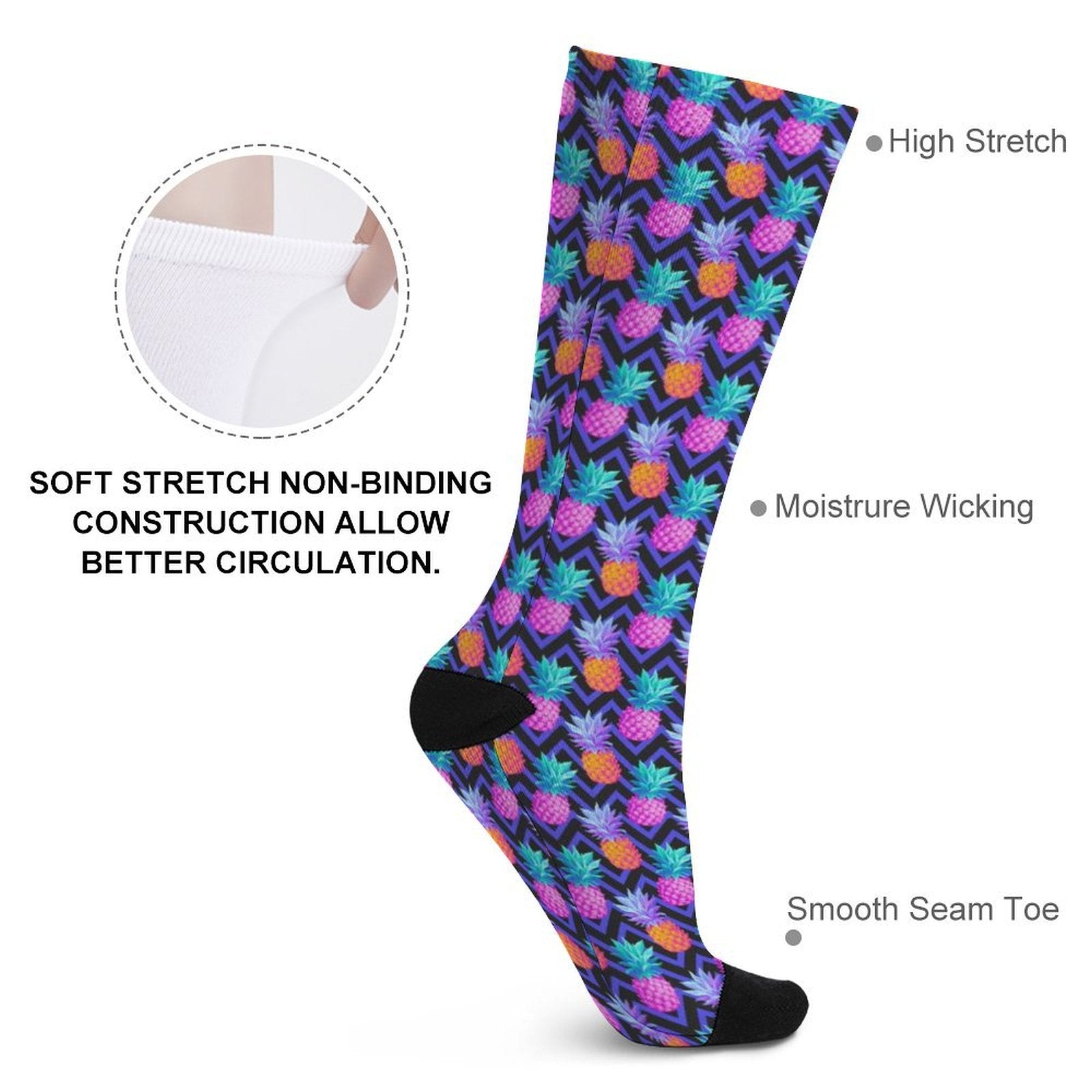 pineapple Prined socks Gifts for Men Women