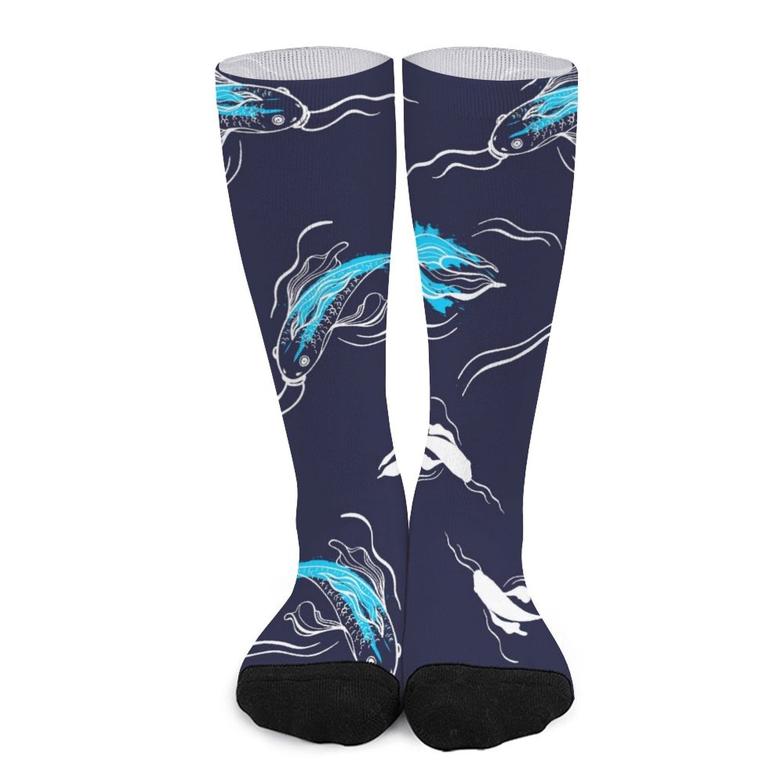 Diamond Accents Fish Prined socks Gifts for Men Women