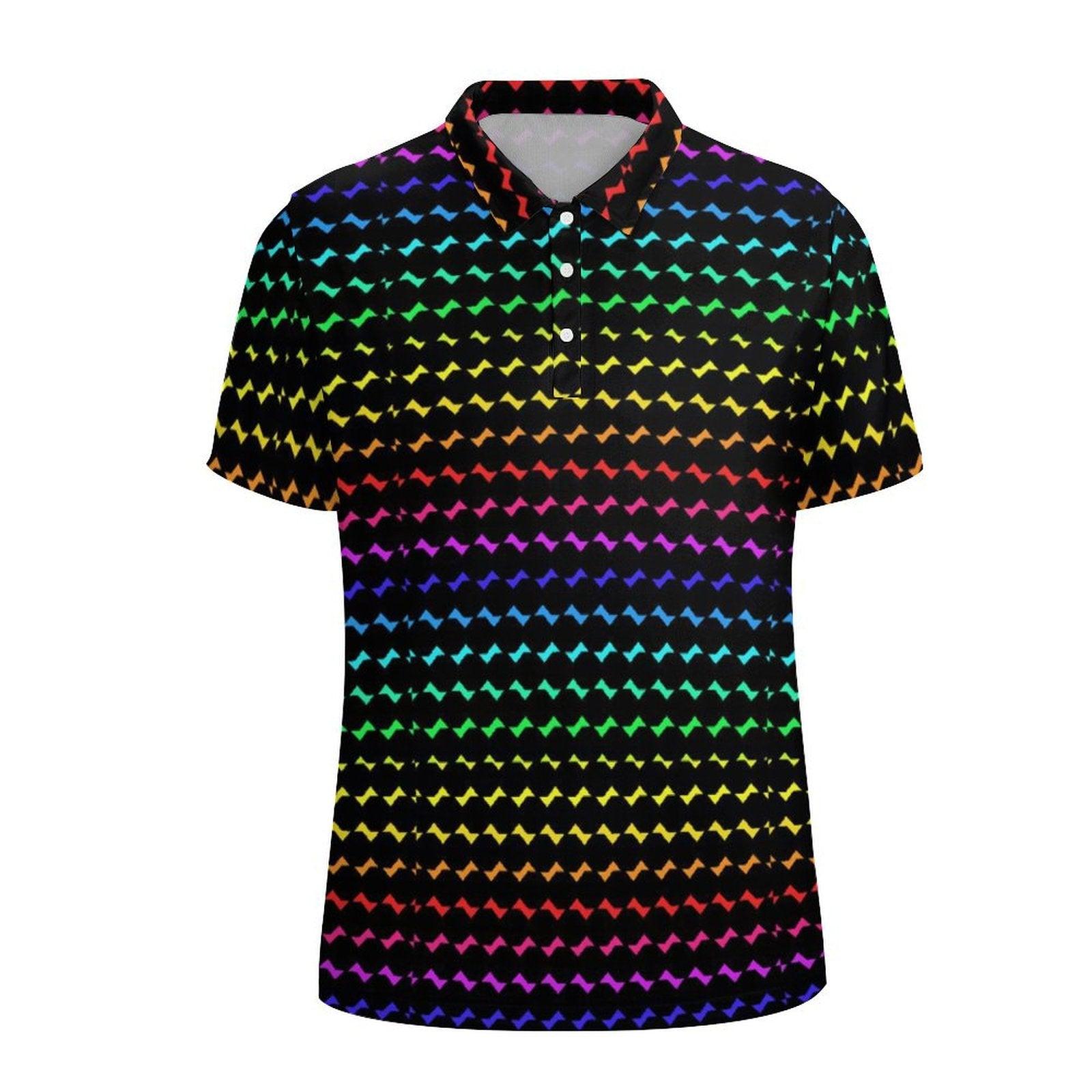 Gradient color Men's golf polo