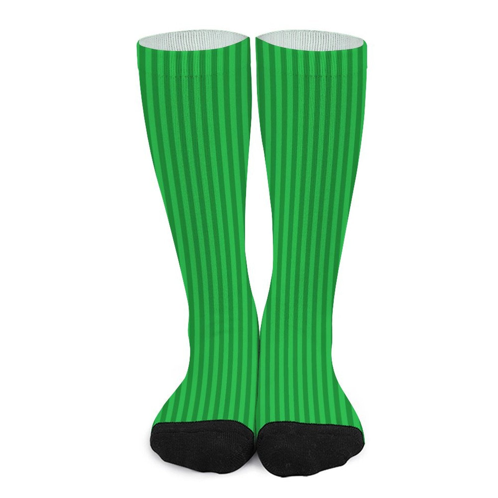 green Vertical stripes Prined socks Gifts for Men Women