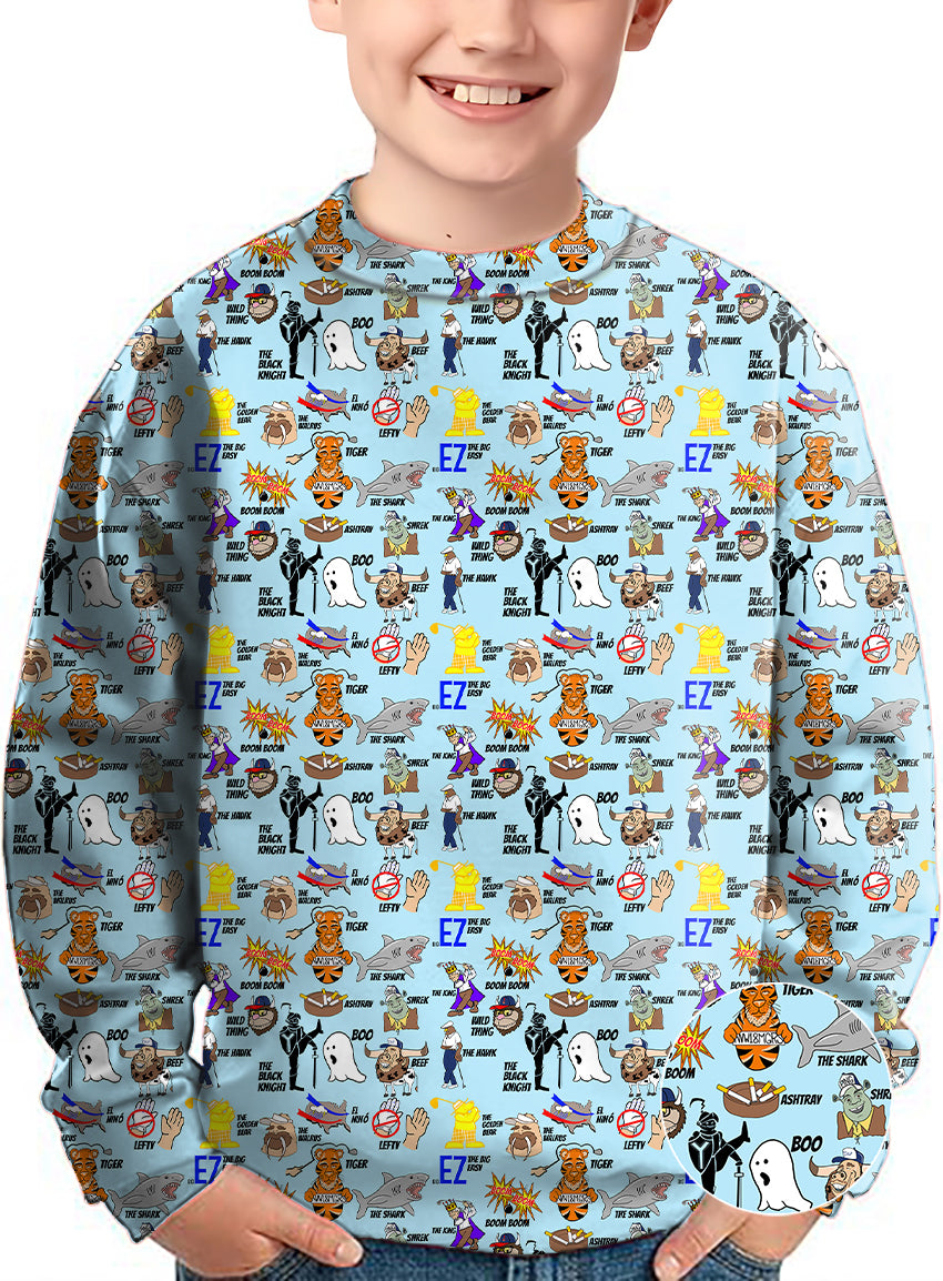 Professional Nicknames Big EZ Crewneck Pullover Kids Ugly Sweater