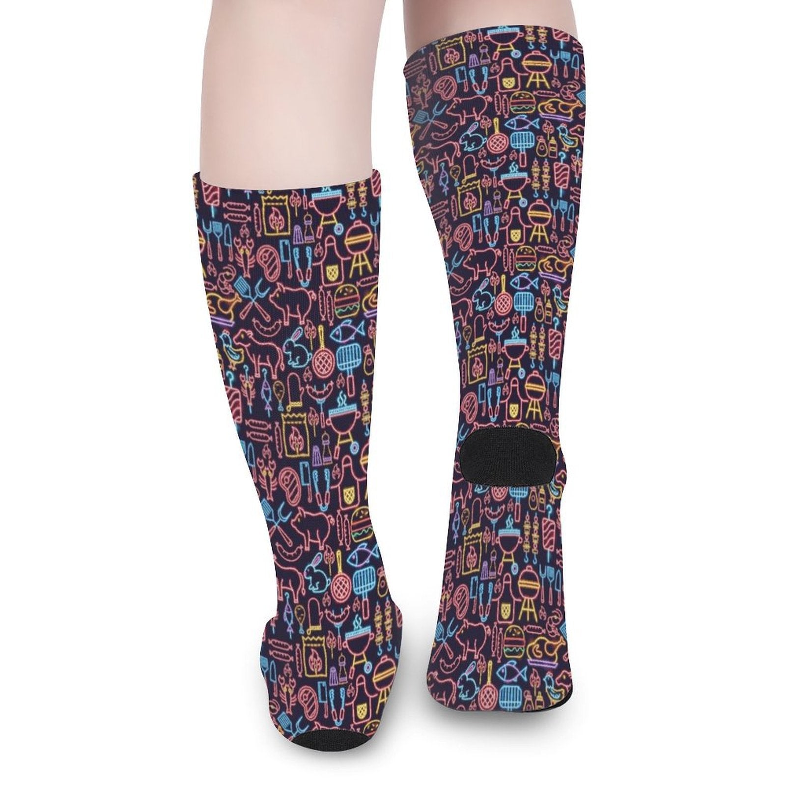 Neon bbq Prined Sock Gifts for Men Women