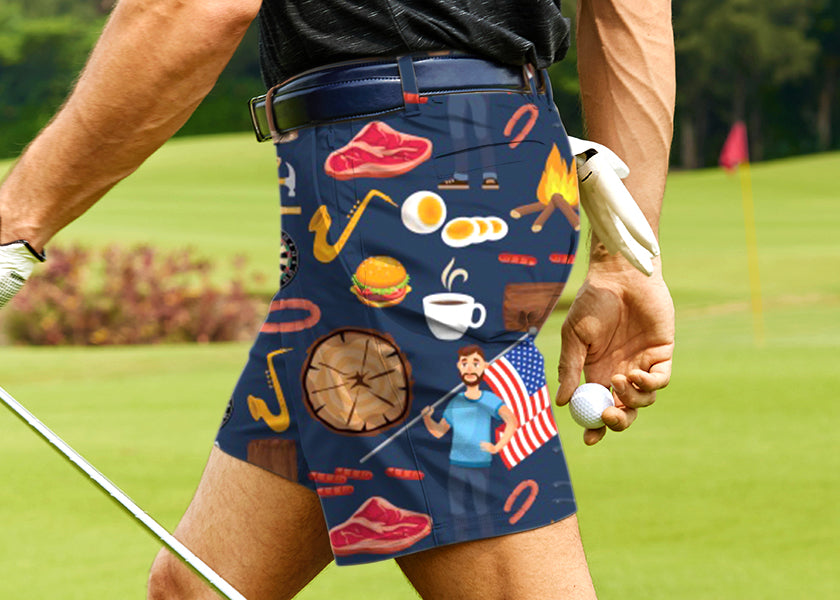 Men American Dream Golf Shorts