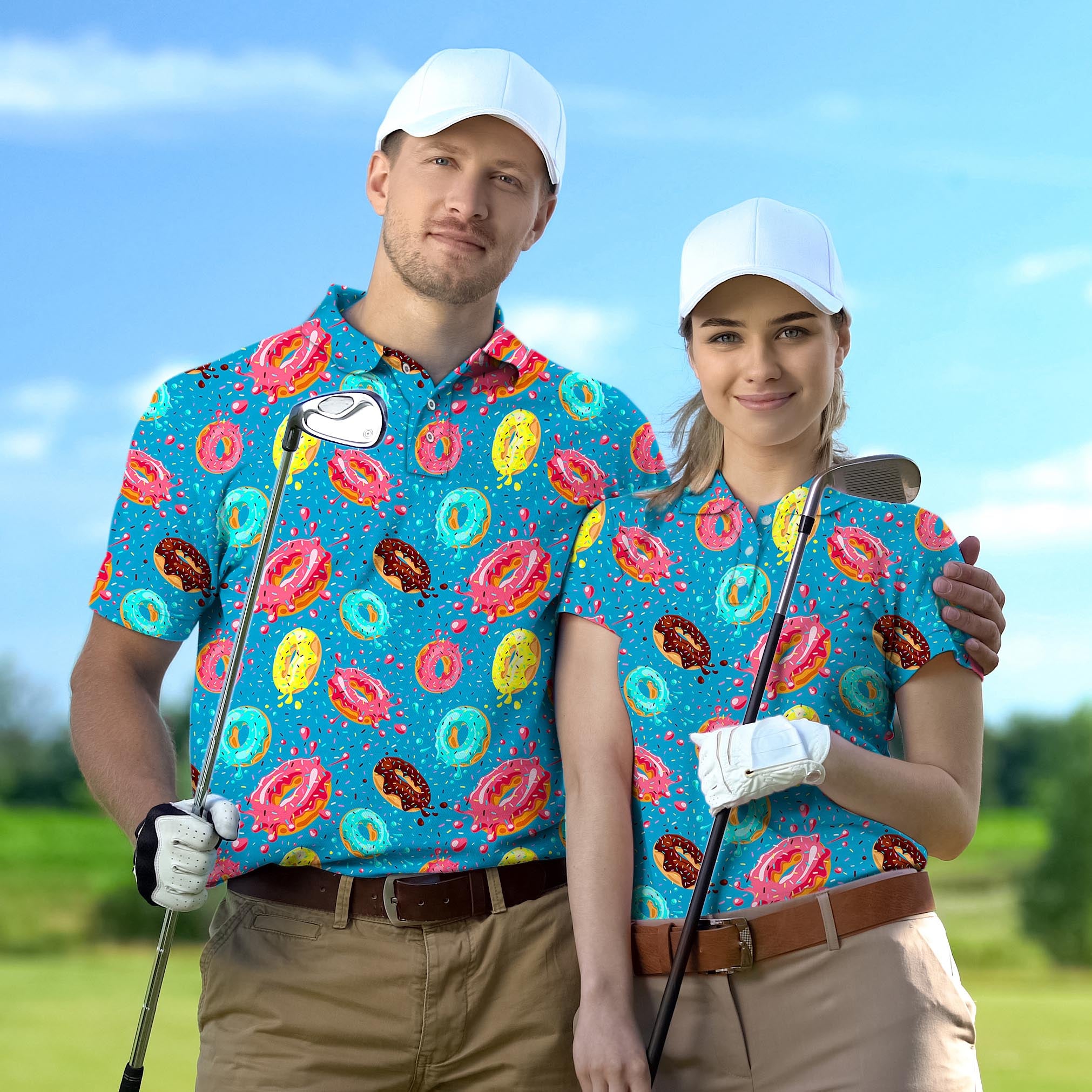 Golf Polo Couple Family set Hole In One tournament