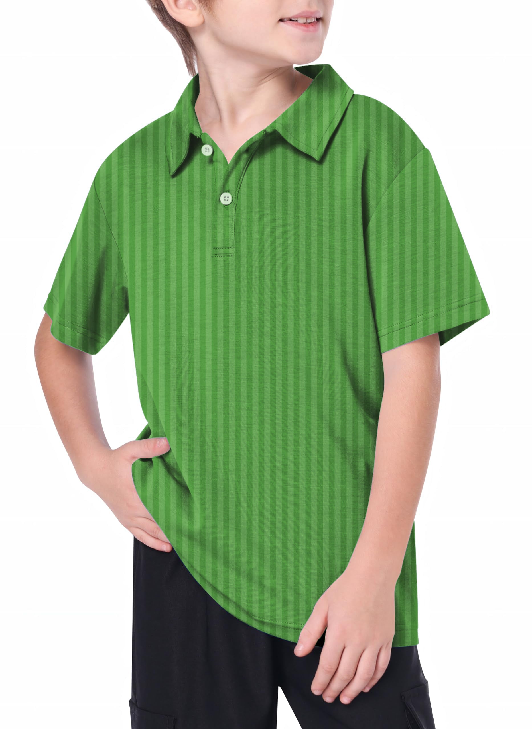 Youth green ball Golf Polo