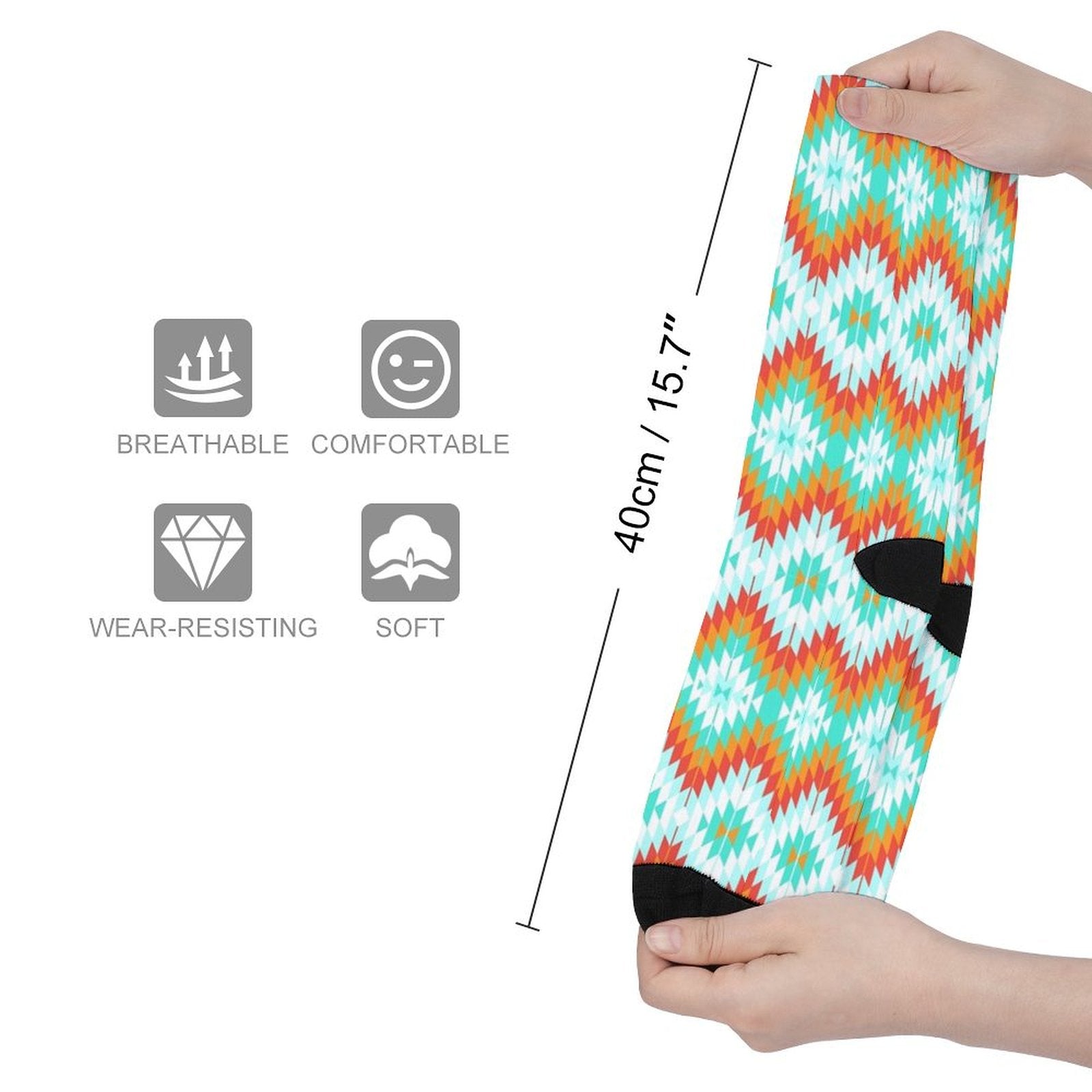 Summer Contrast Stitching Prined socks Gifts for Men Women