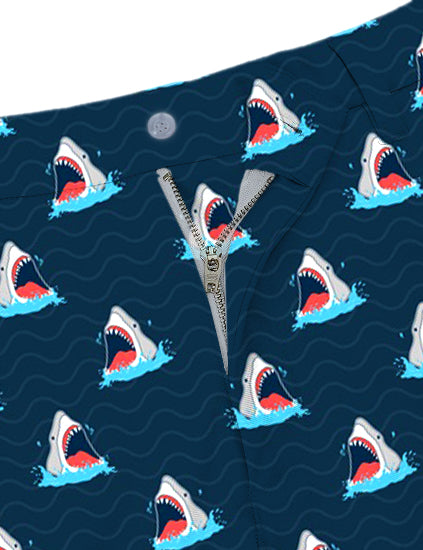 Men Shark Bait Golf Shorts