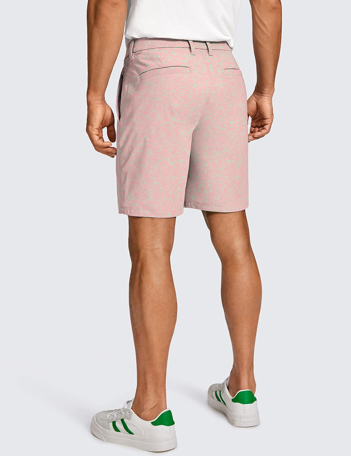 Men Pastel Pink Fusion Golf Shorts