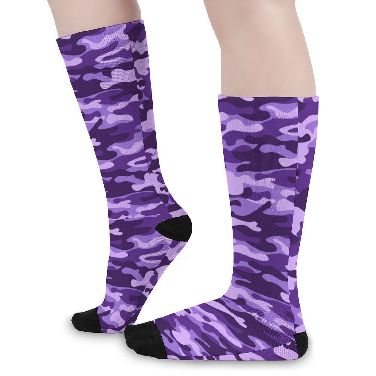 Purple Camo Prined socks Gifts for Men Women