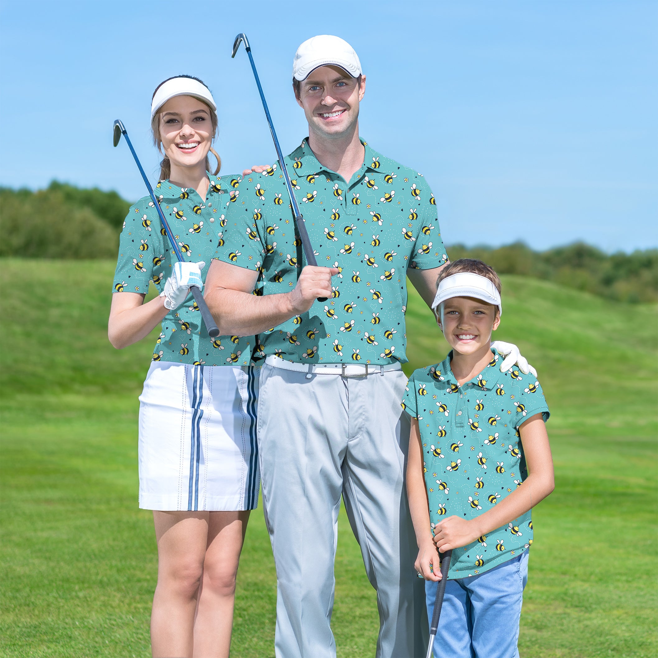 Golf Polo Family set Bumble Bee