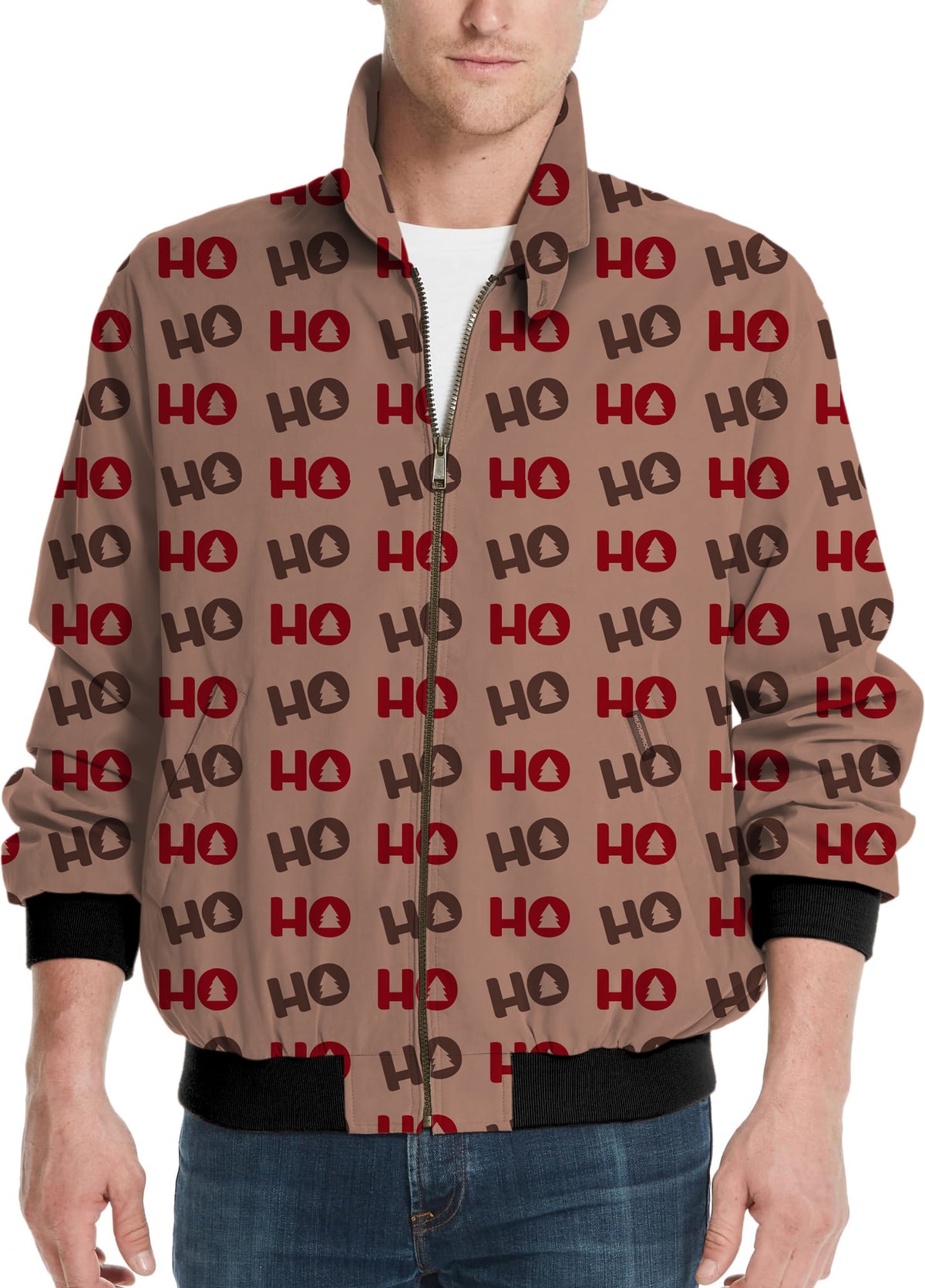Christmas Tree HO Men's Golf Windbreaker Light Jacket