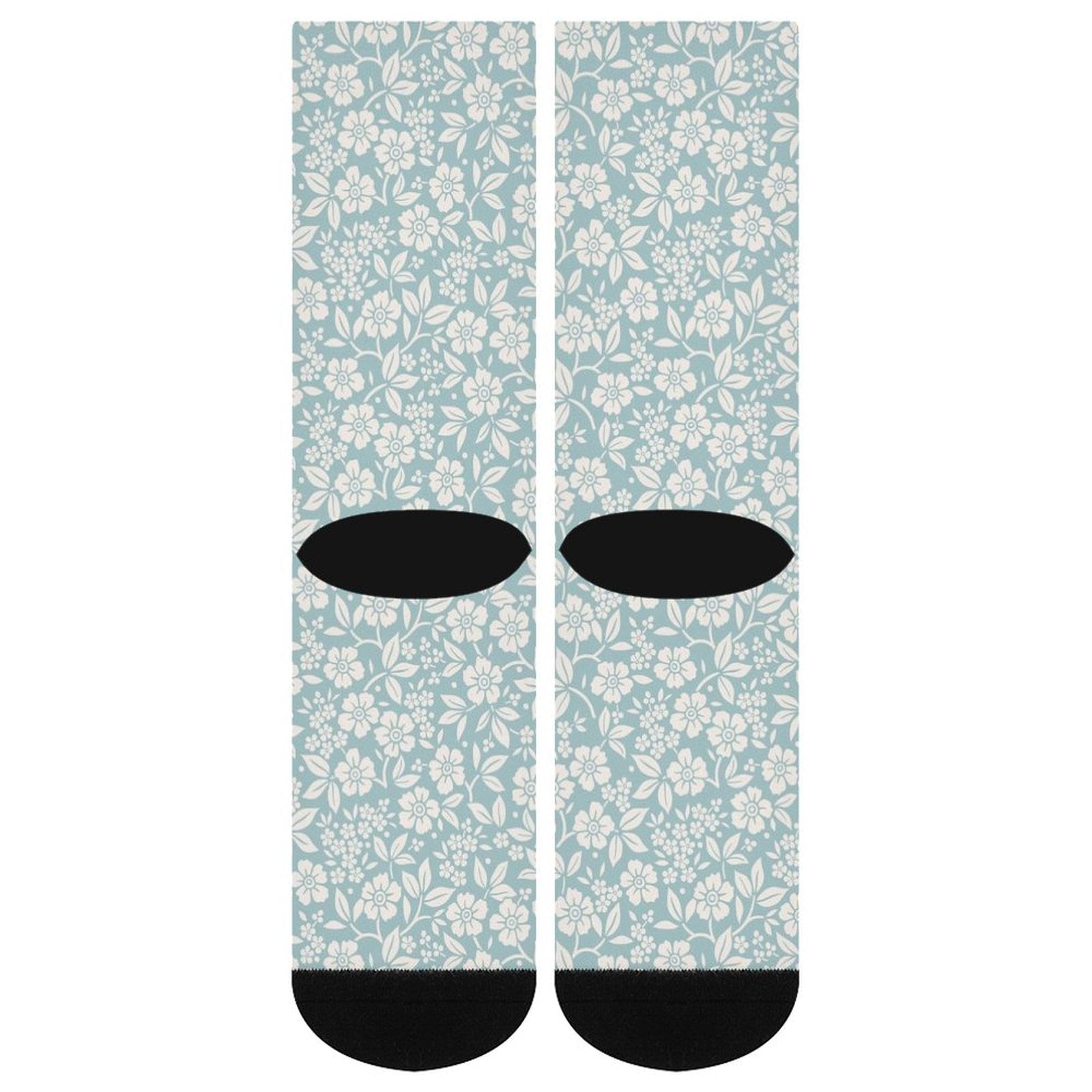 Relaxed Blue Floral Prined socks Gifts for Men Women