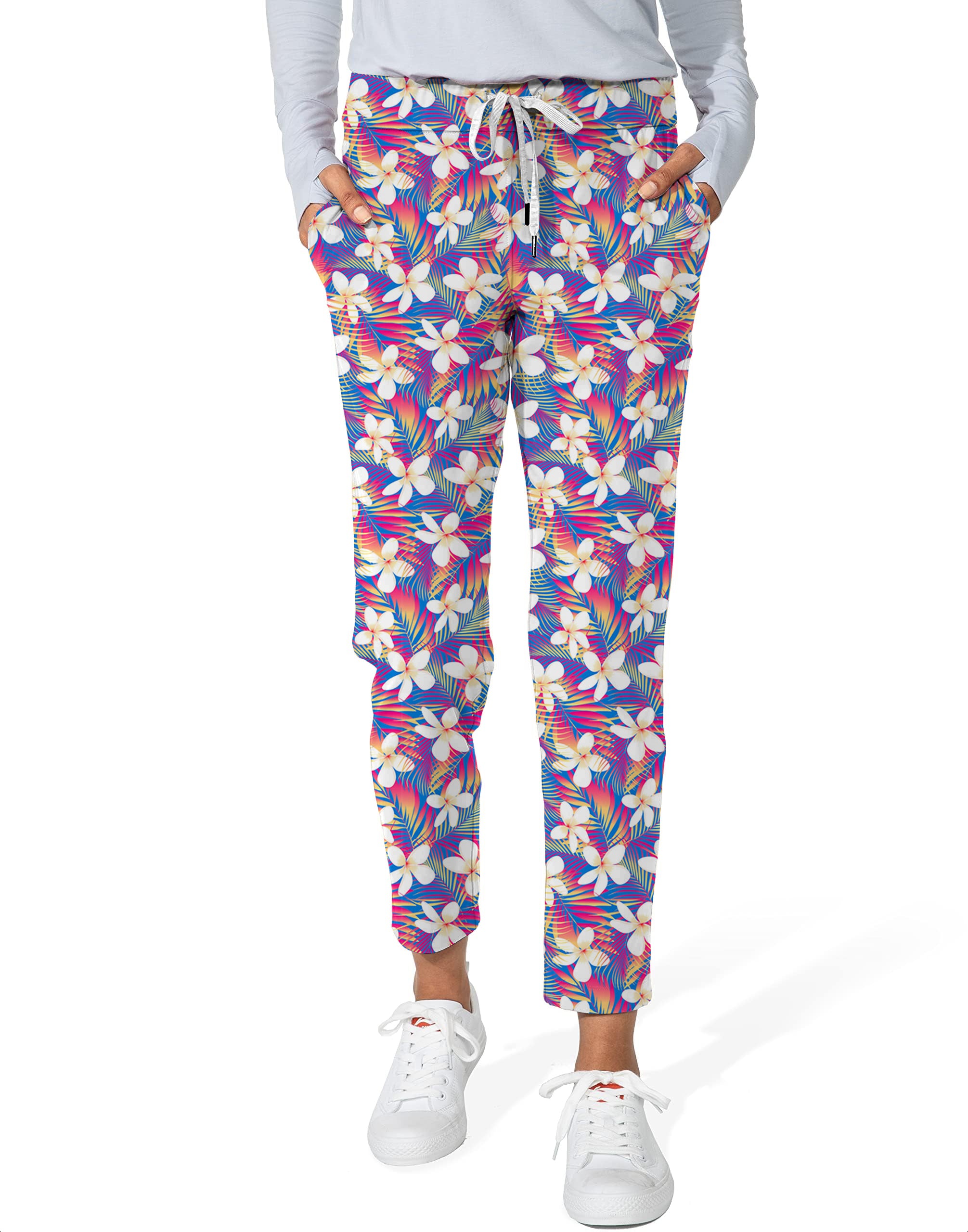 Rainbow Tropics-Women's 7/8 Stretch Ankle Golf Pants