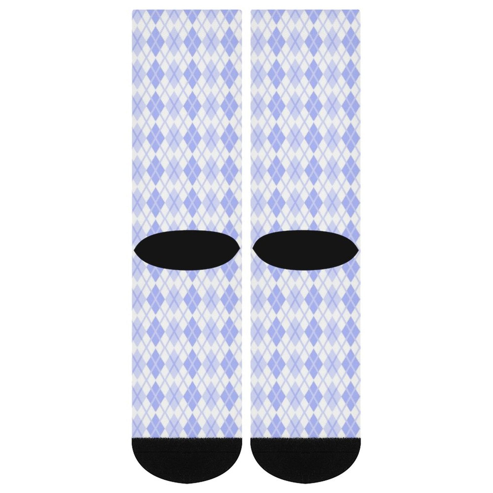 Argyle purple grid Prined socks Gifts for Men Women