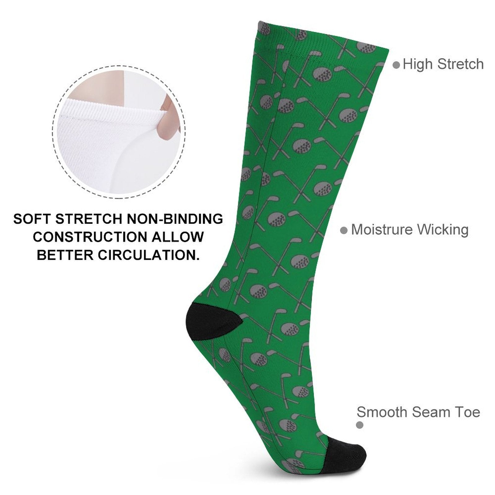 golf club Prined socks Gifts for Men Women