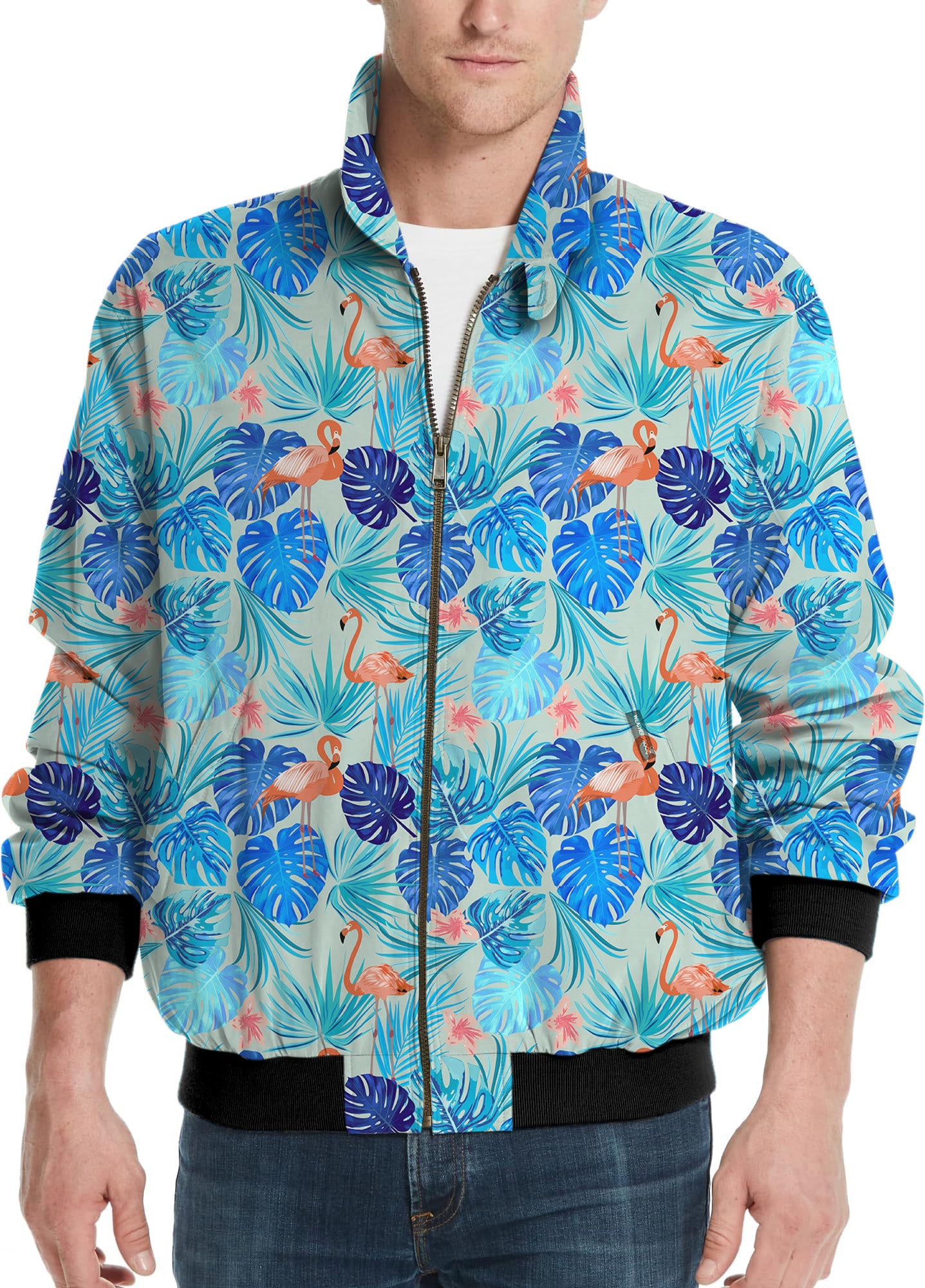 Cool Flamingos-Men's Golf Windbreaker Light Jacket