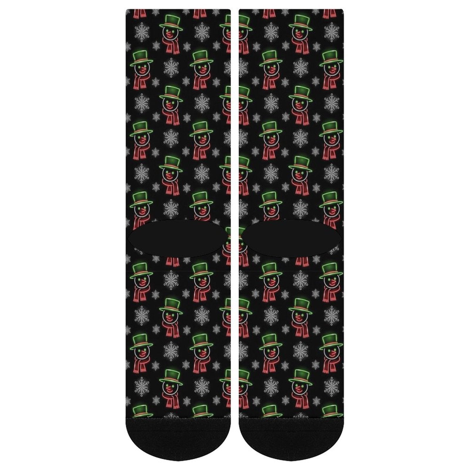 Neon Snowman Prined socks Gifts for Men Women
