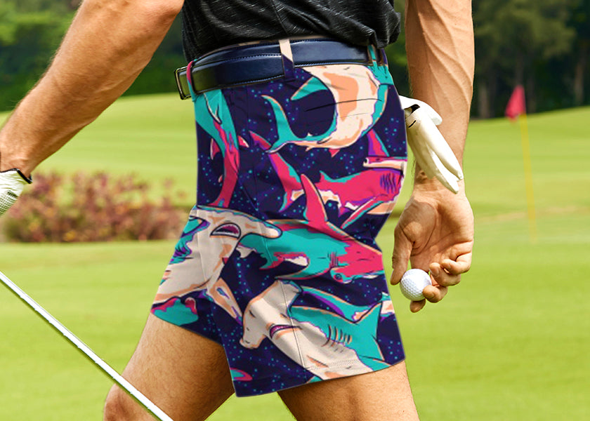 Men Hammer Time Golf Shorts