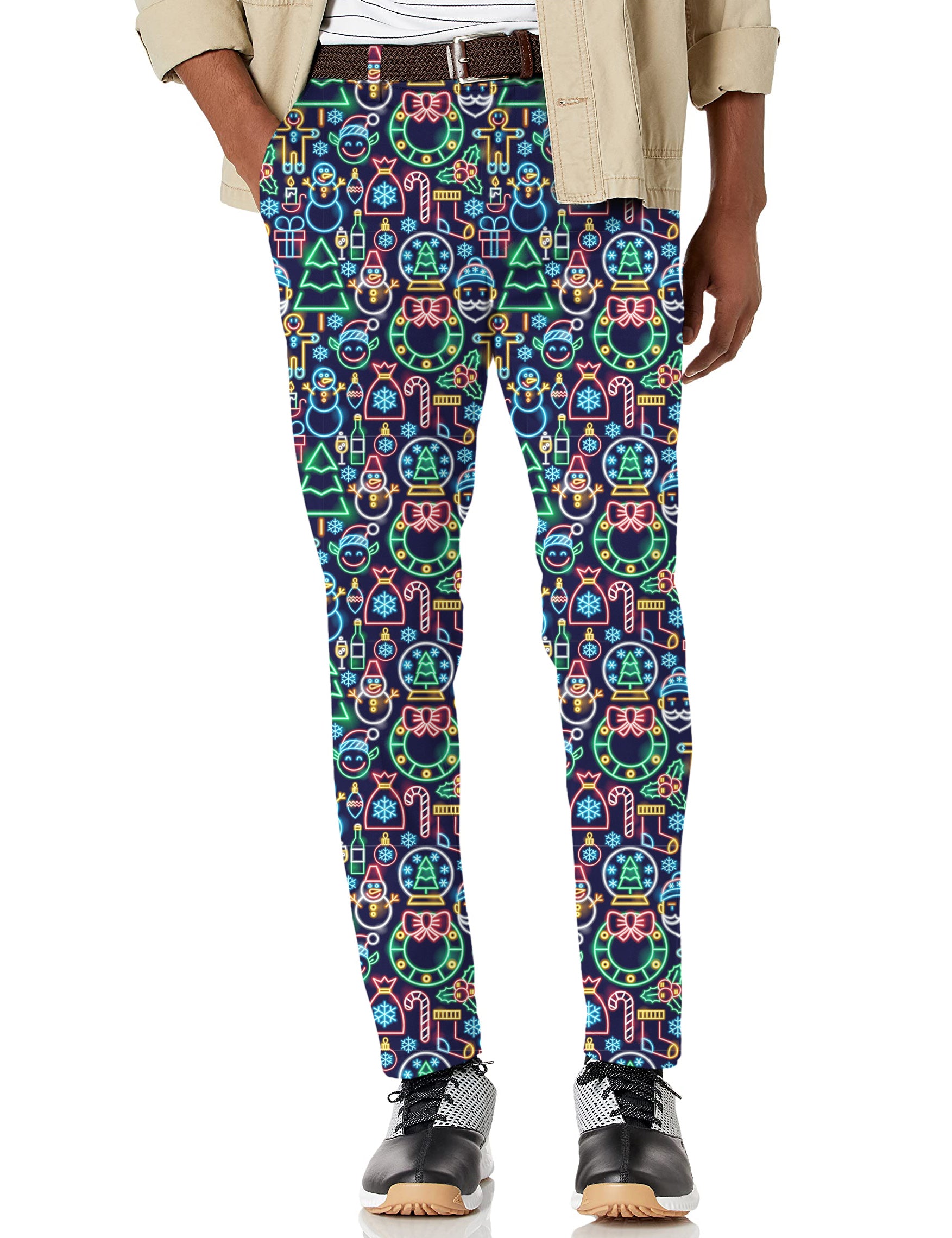 Men's Neon Christmas Stretch Golf pants