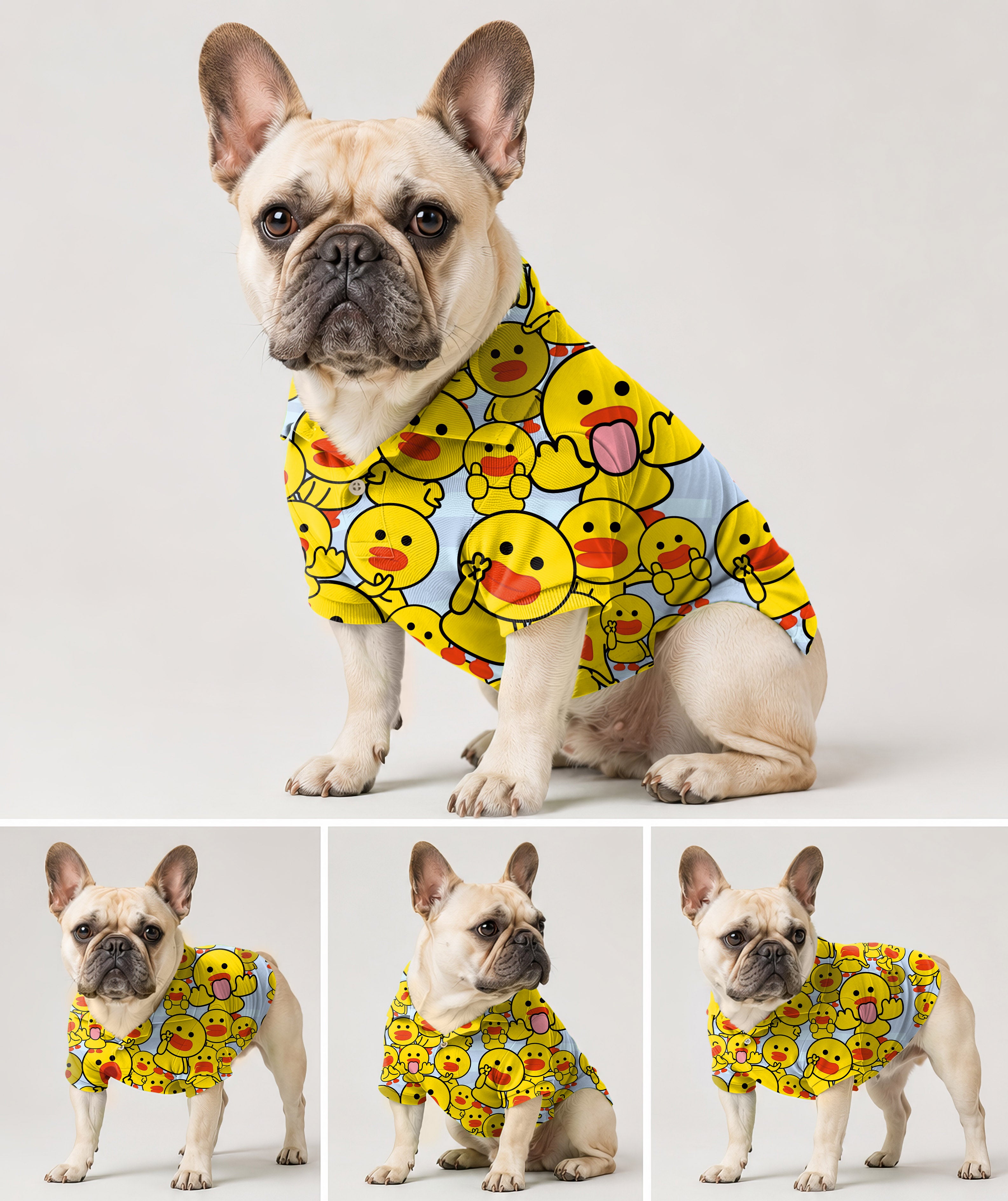 Dog's Yellow duck Golf Polo