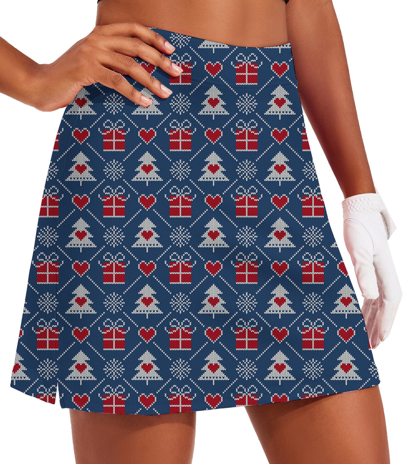 Women's Christmas gift Golf Skirts Inner Shorts Pocket