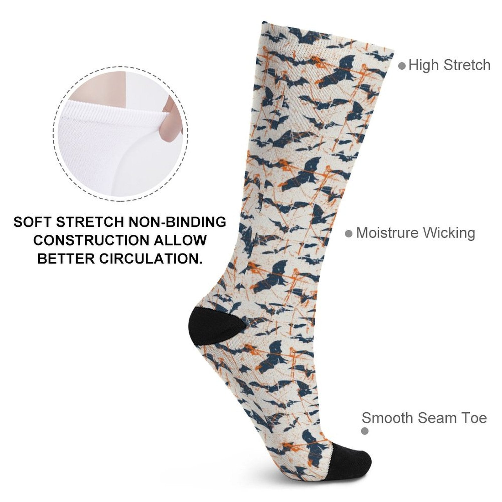 Bat Cave Prined socks Gifts for Men Women