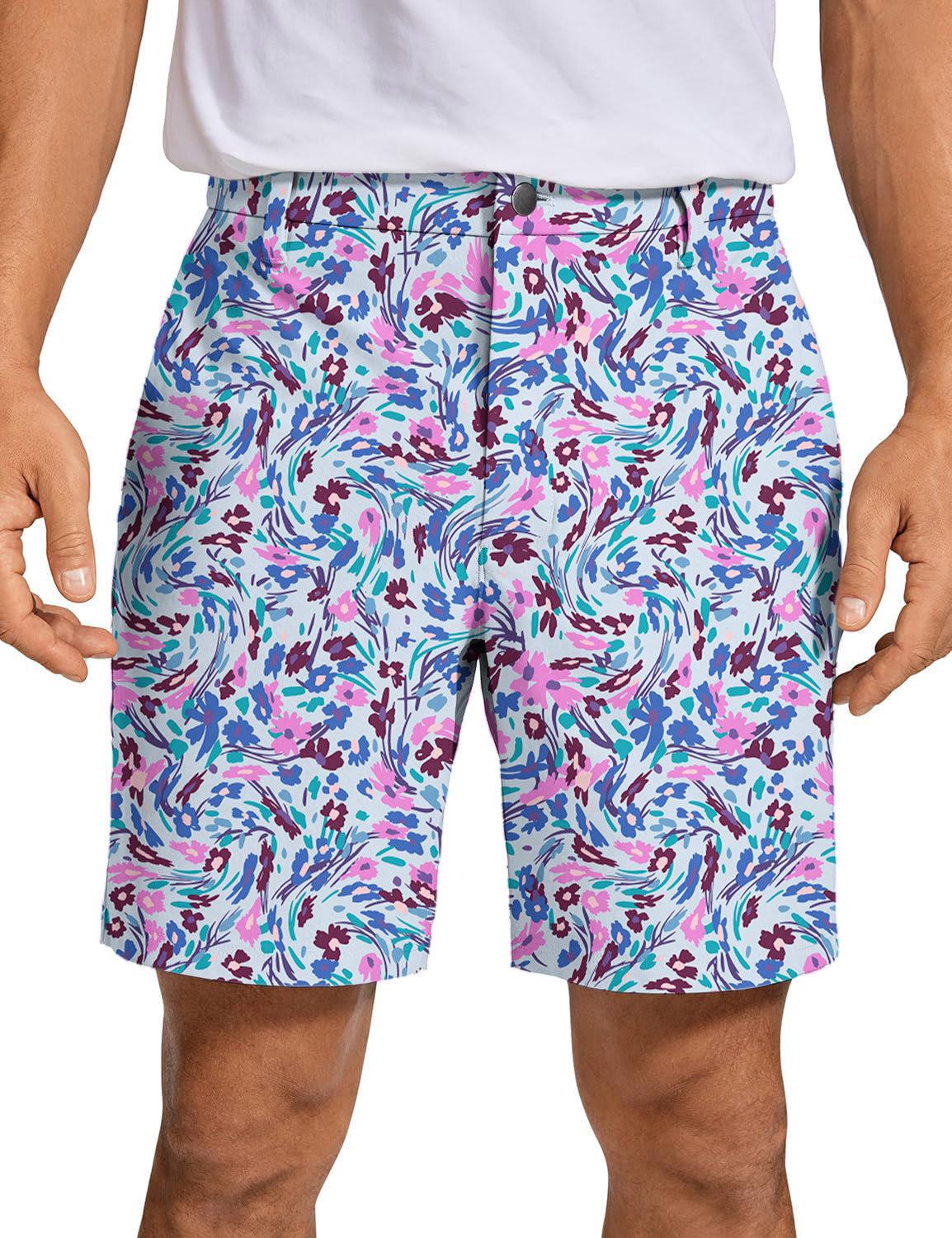 Men summer floral Golf Shorts