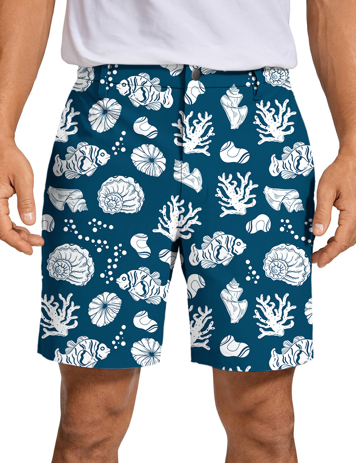 Men's Tropical Fish Golf Shorts